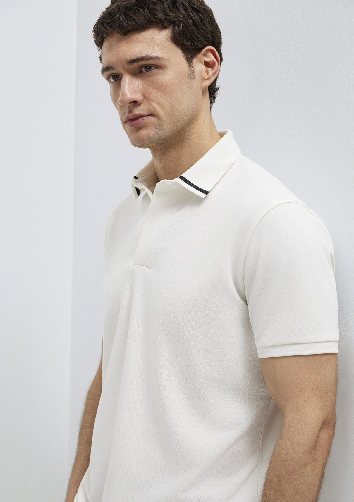 Mavi Soft-Premium Ekru Polo Tişört görsel 3