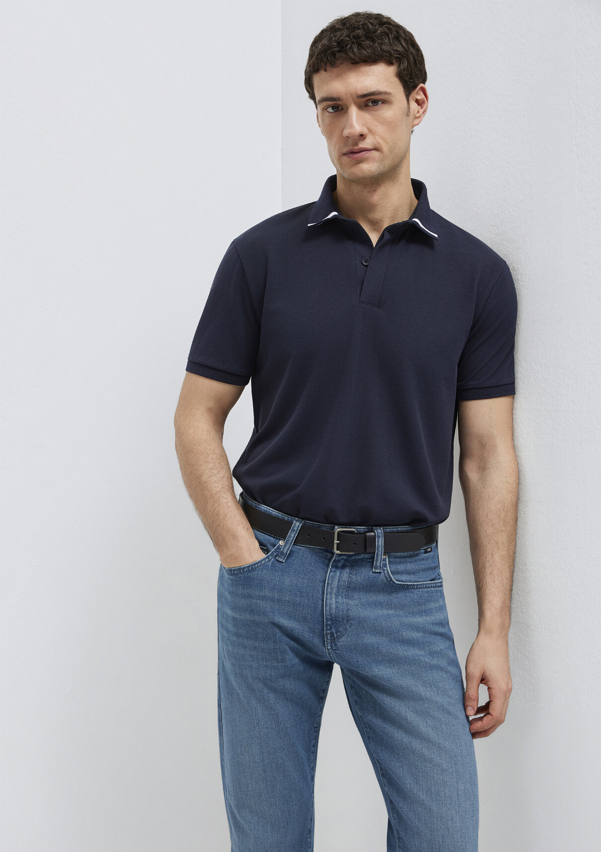 Mavi Soft-Premium Lacivert Polo Tişört görsel 2