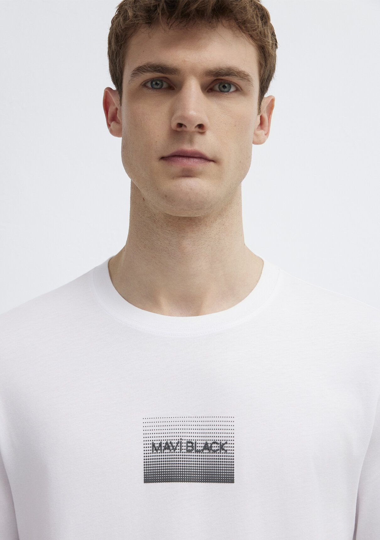Mavi Black Baskılı Beyaz Tişört görsel 7