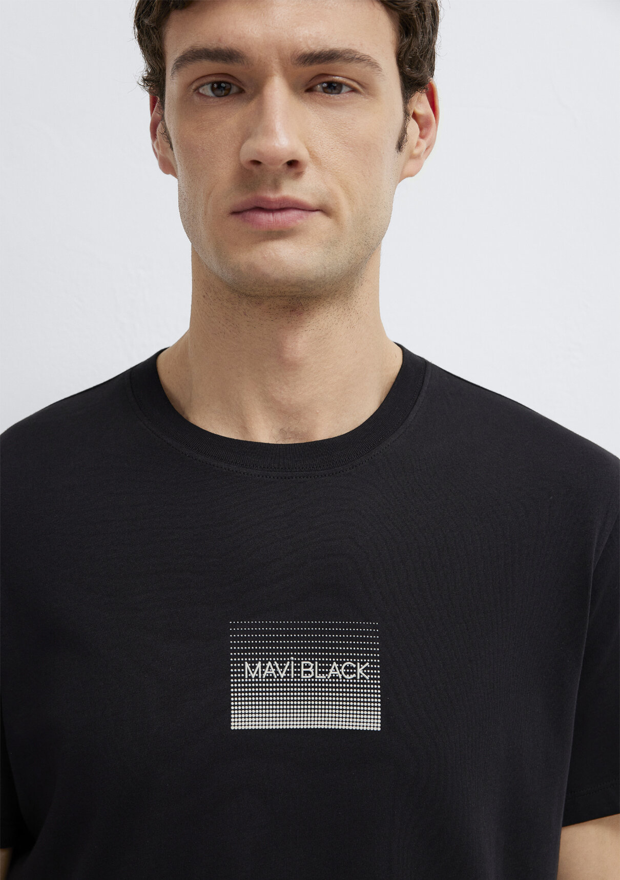 Mavi Black Baskılı Siyah Tişört görsel 6