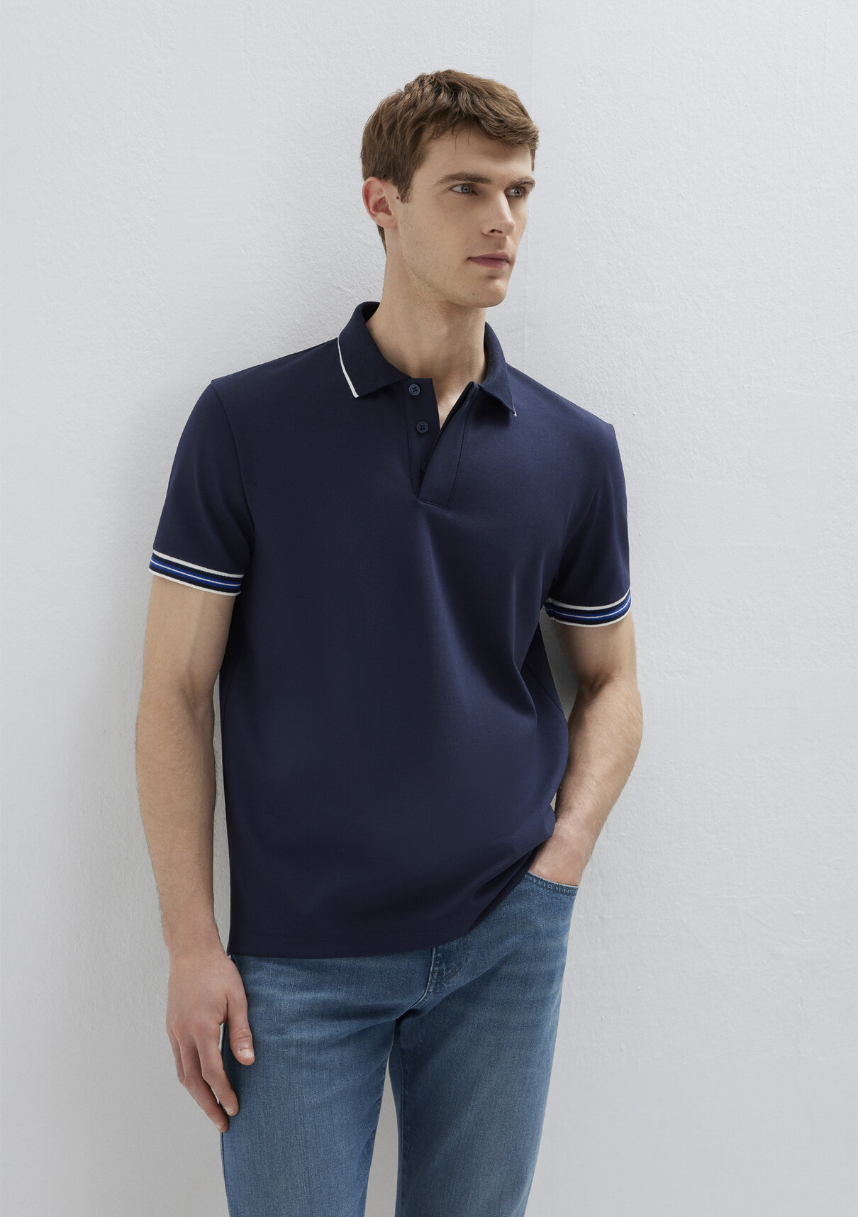 Mavi Black Lacivert Polo Tişört görsel 2