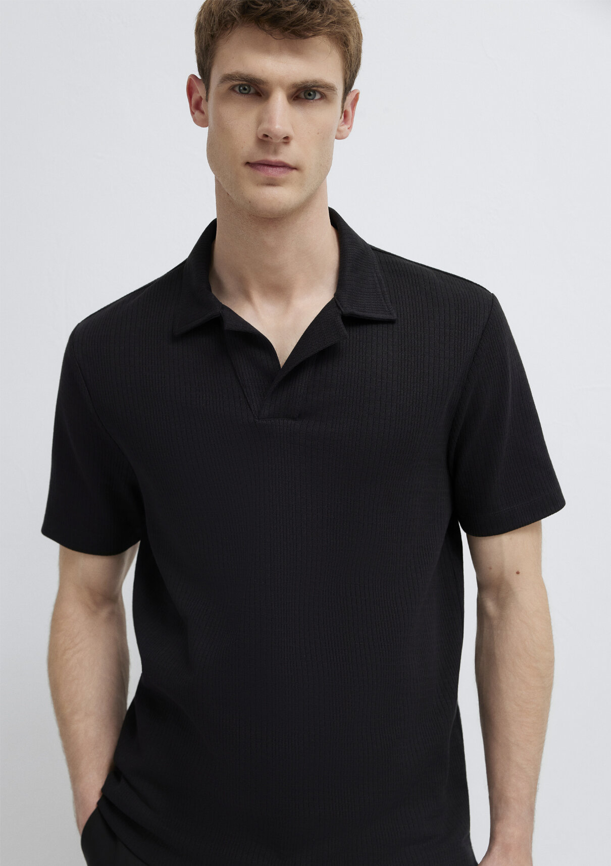 Mavi Black Siyah Polo Tişört görsel 2