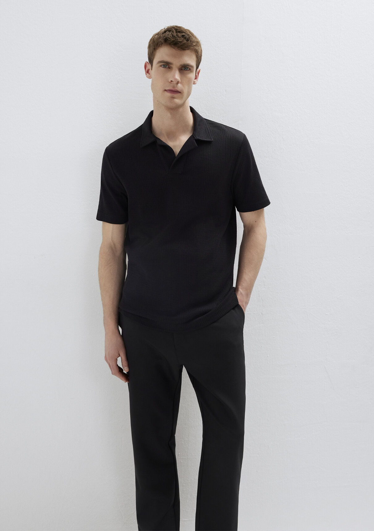 Mavi Black Siyah Polo Tişört görsel 3