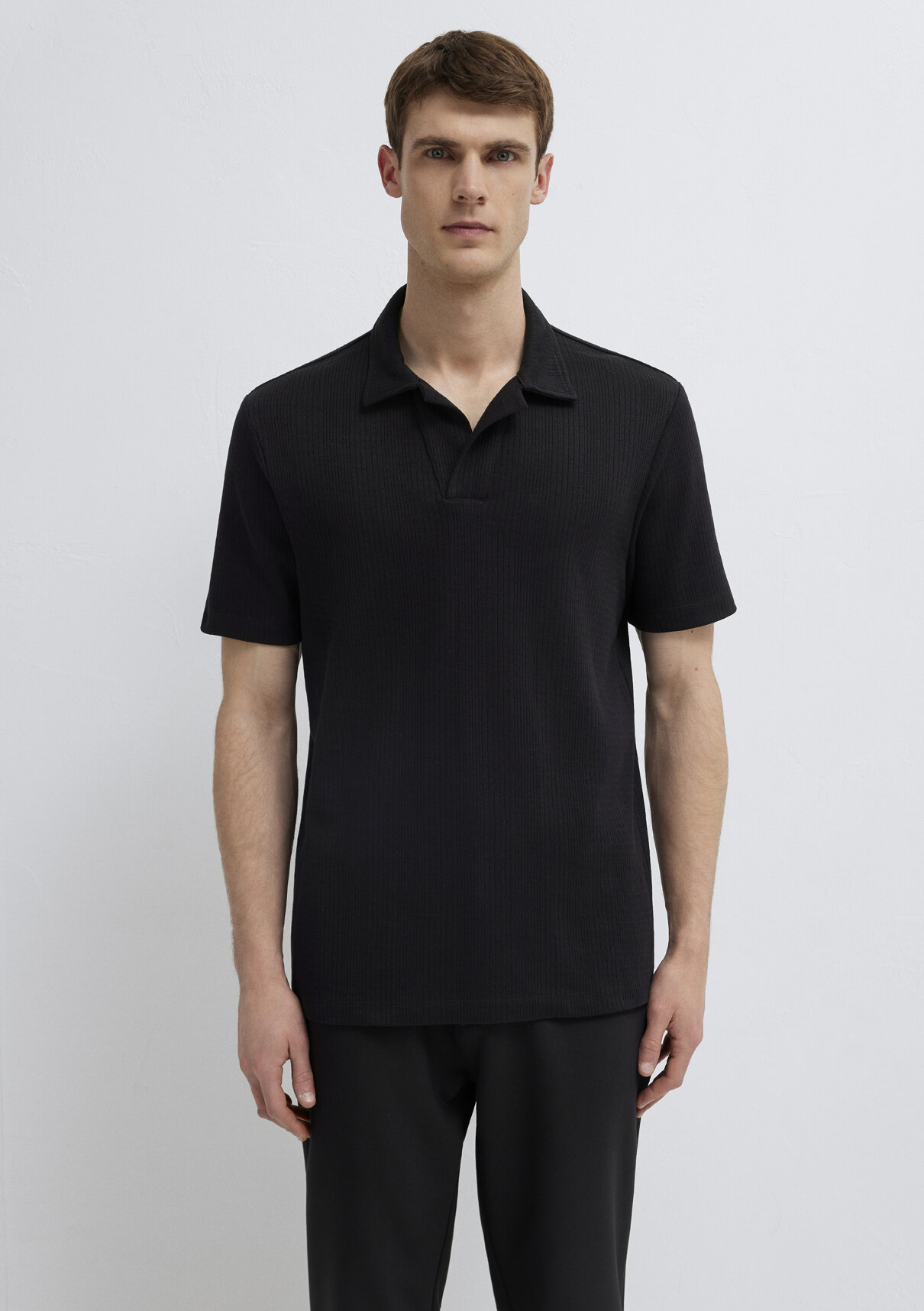 Mavi Black Siyah Polo Tişört görsel 4