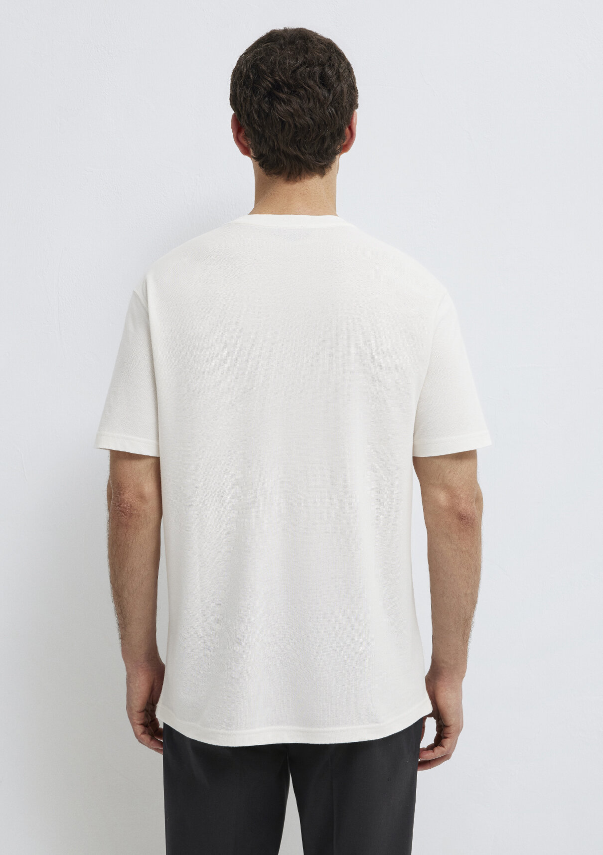 Mavi Soft-Premium Ekru (TENCEL™) Liyosel Karışımlı Tişört görsel 5