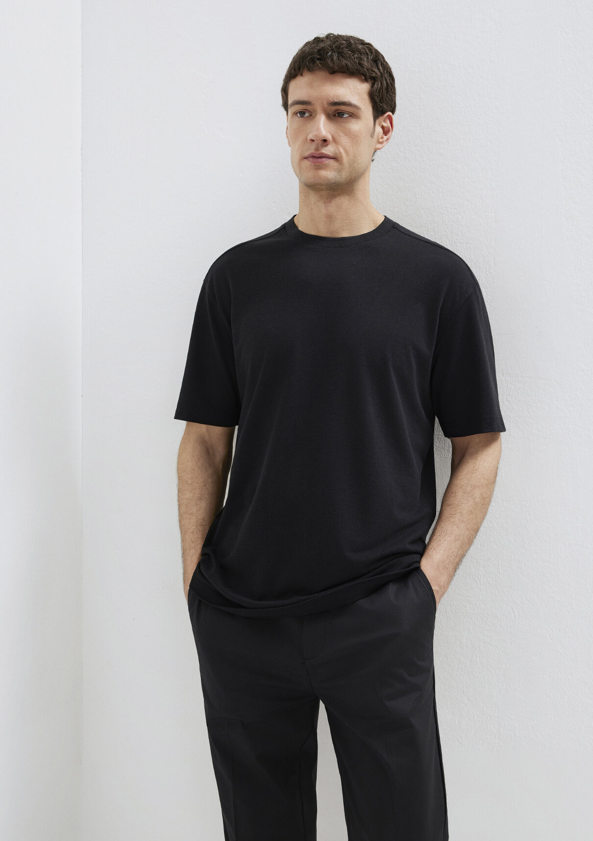Mavi Soft-Premium Siyah (TENCEL™) Liyosel Karışımlı Tişört görsel 2
