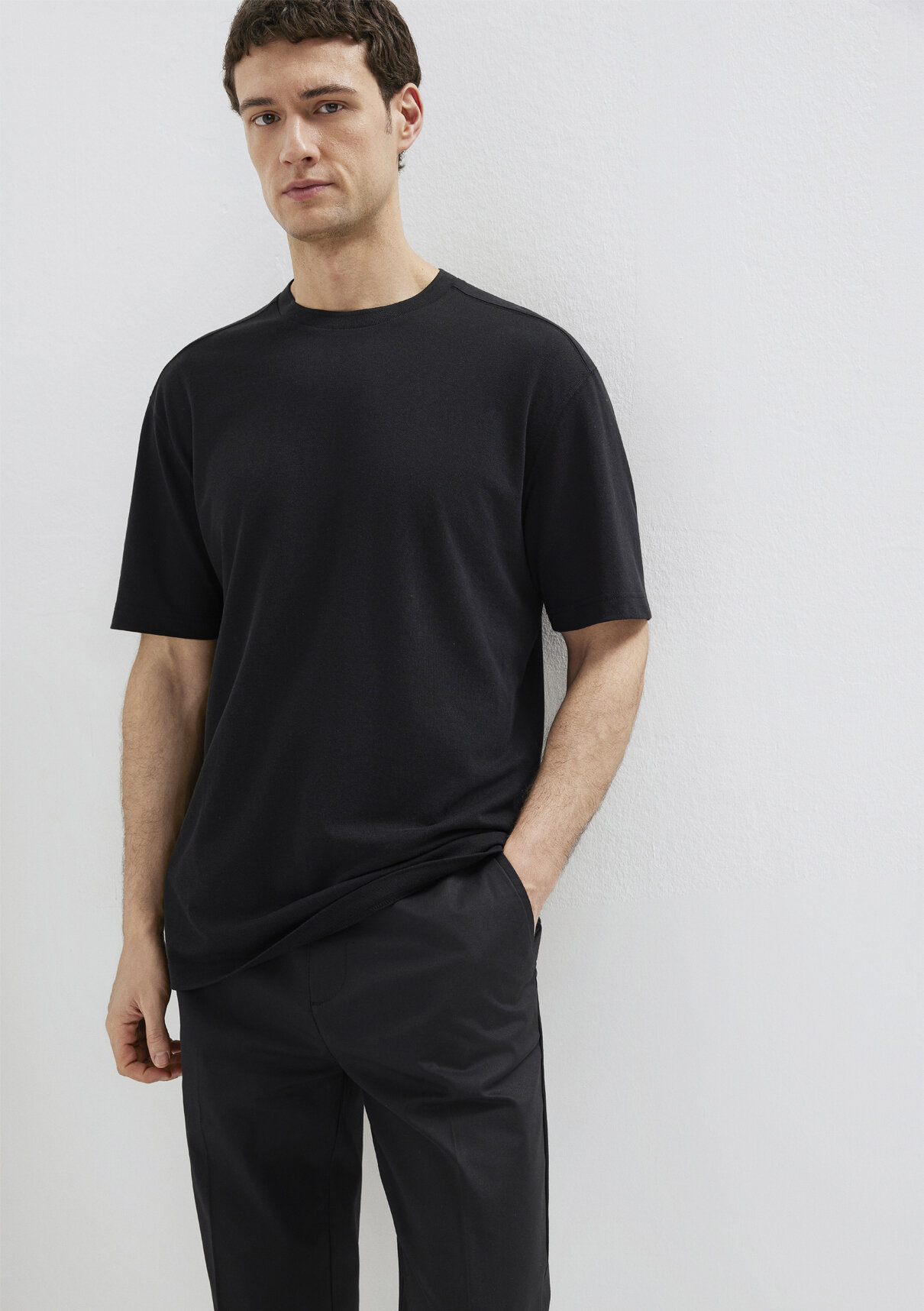 Mavi Soft-Premium Siyah (TENCEL™) Liyosel Karışımlı Tişört görsel 3