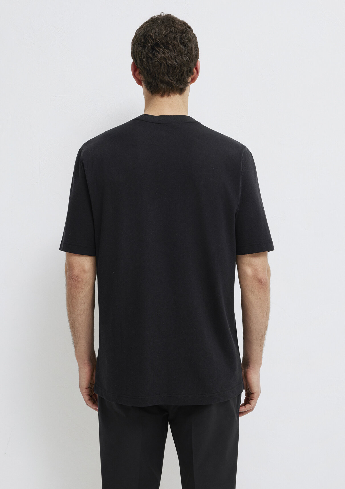 Mavi Soft-Premium Siyah (TENCEL™) Liyosel Karışımlı Tişört görsel 6