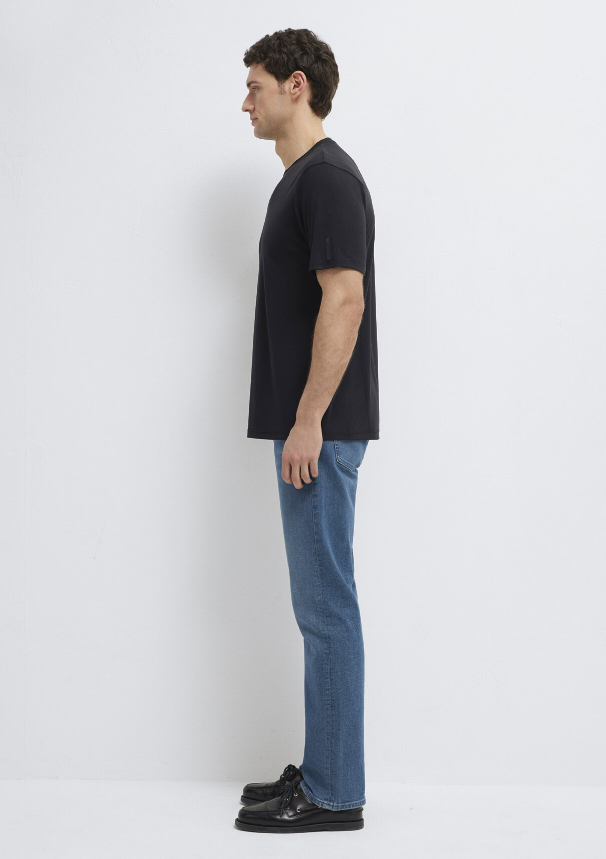 Mavi Soft-Premium Siyah (TENCEL™) Modal Karışımlı Tişört görsel 4
