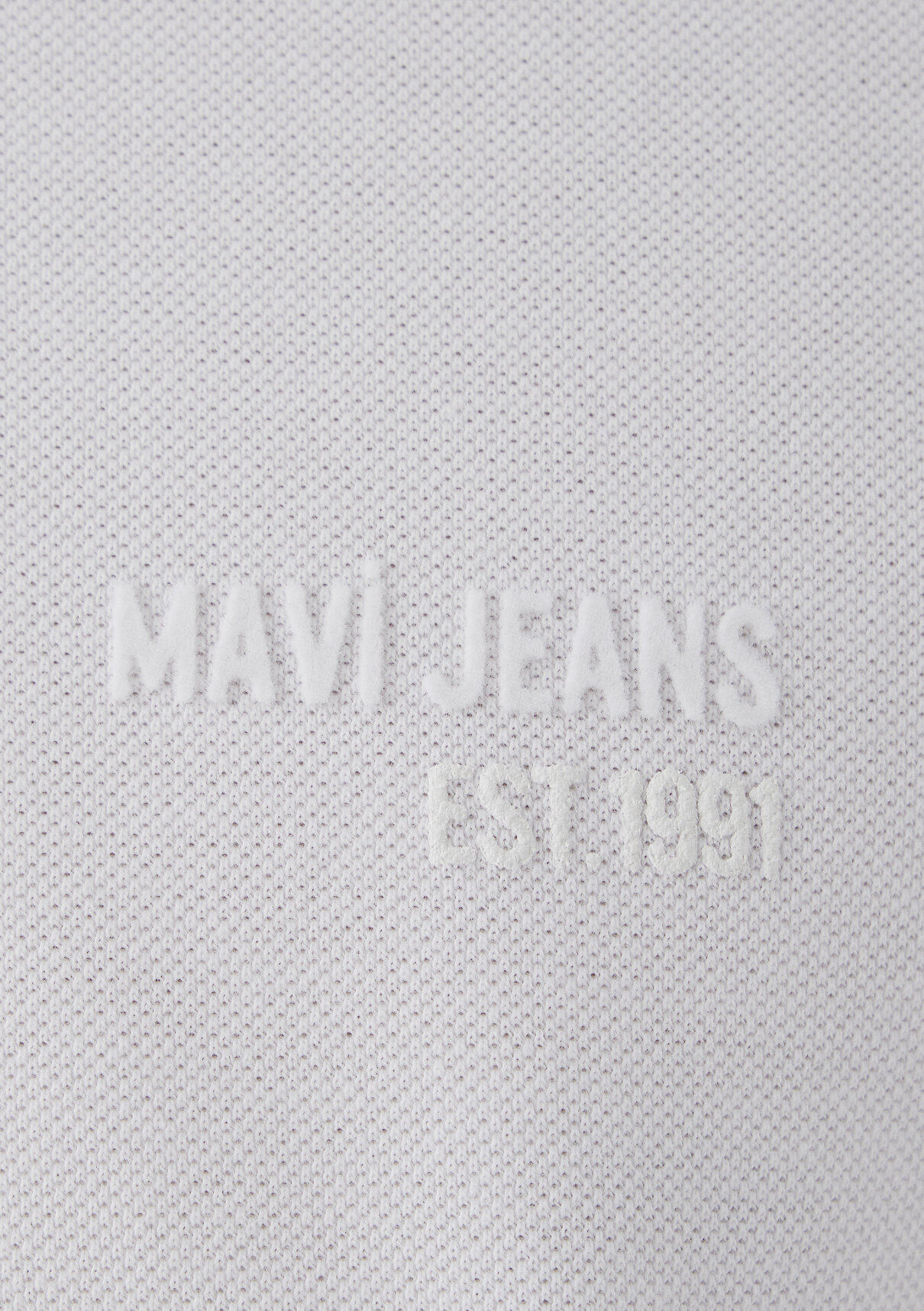 Mavi Jeans Baskılı Beyaz Polo Tişört görsel 7