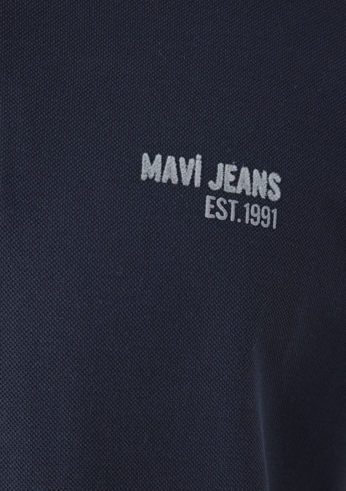 Mavi Jeans Baskılı Lacivert Polo Tişört görsel 8