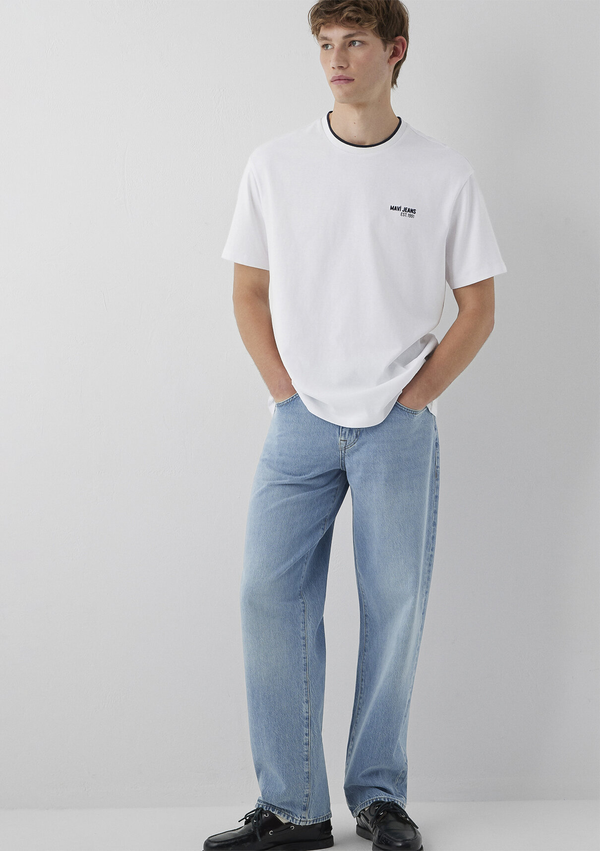 Mavi Jeans Baskılı Beyaz Tişört görsel 2
