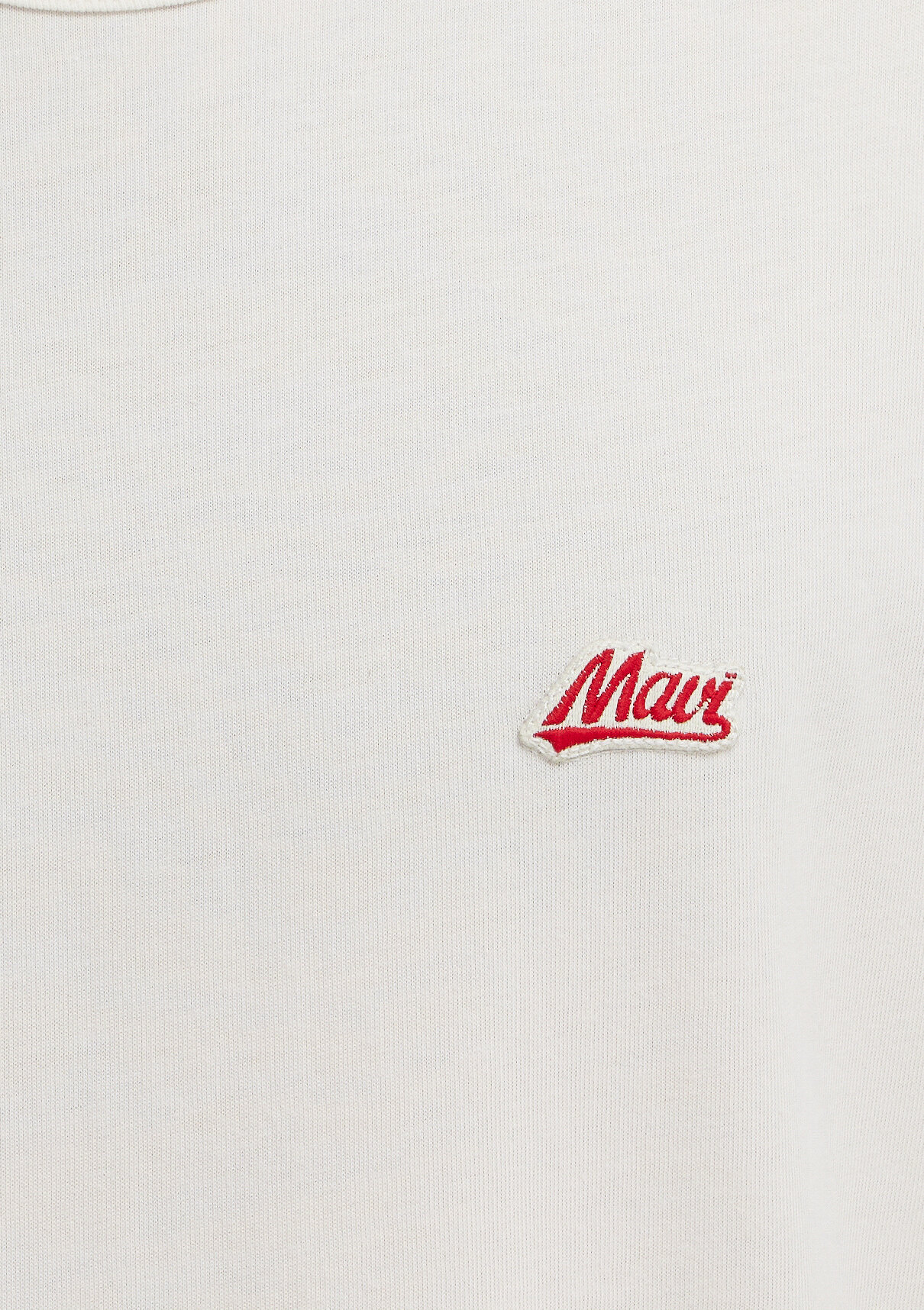Mavi Patch Logo Nakışlı Ekru Tişört görsel 7