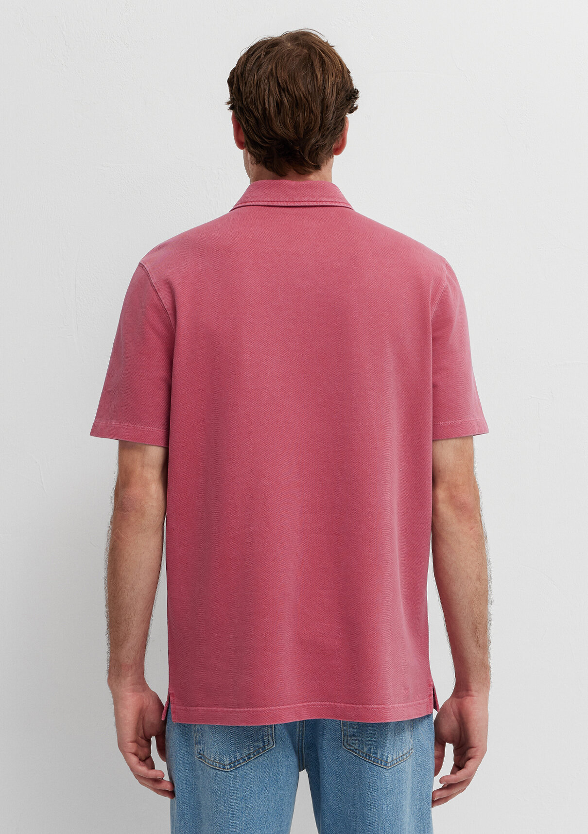 Mavi Pembe Polo Tişört görsel 5