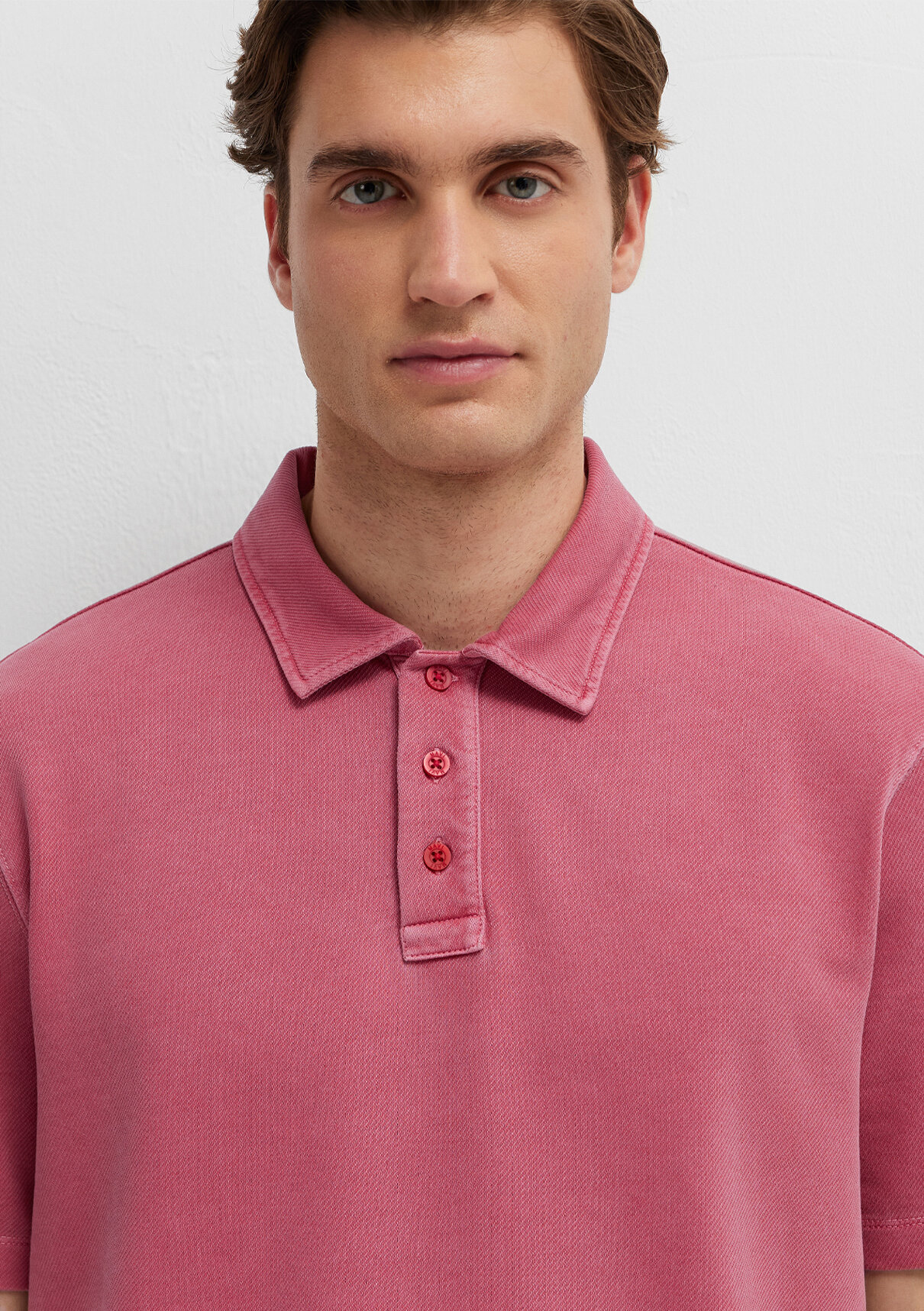 Mavi Pembe Polo Tişört görsel 6