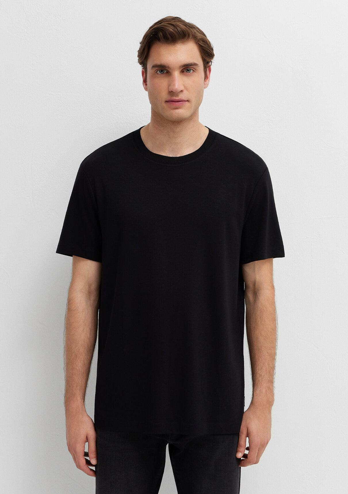 Mavi Black Siyah Basic Tişört görsel 3