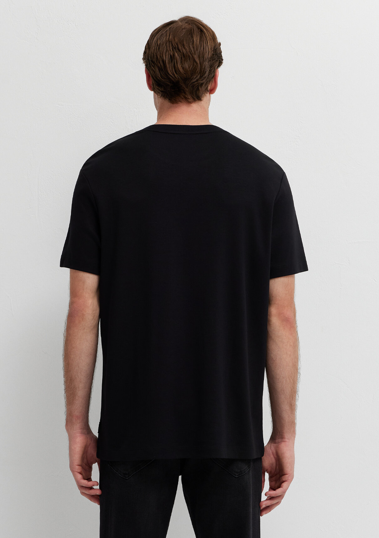 Mavi Black Siyah Basic Tişört görsel 5