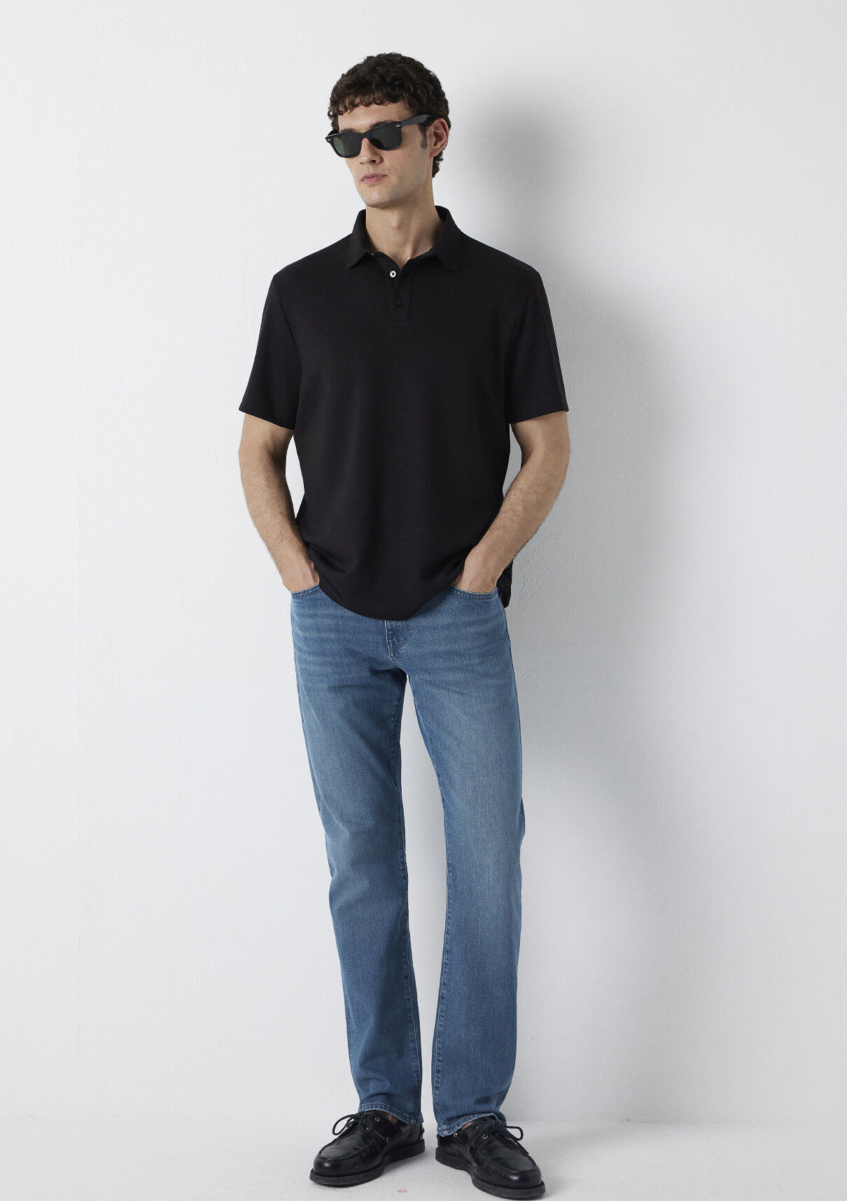 Mavi Black Siyah Polo Tişört görsel 2
