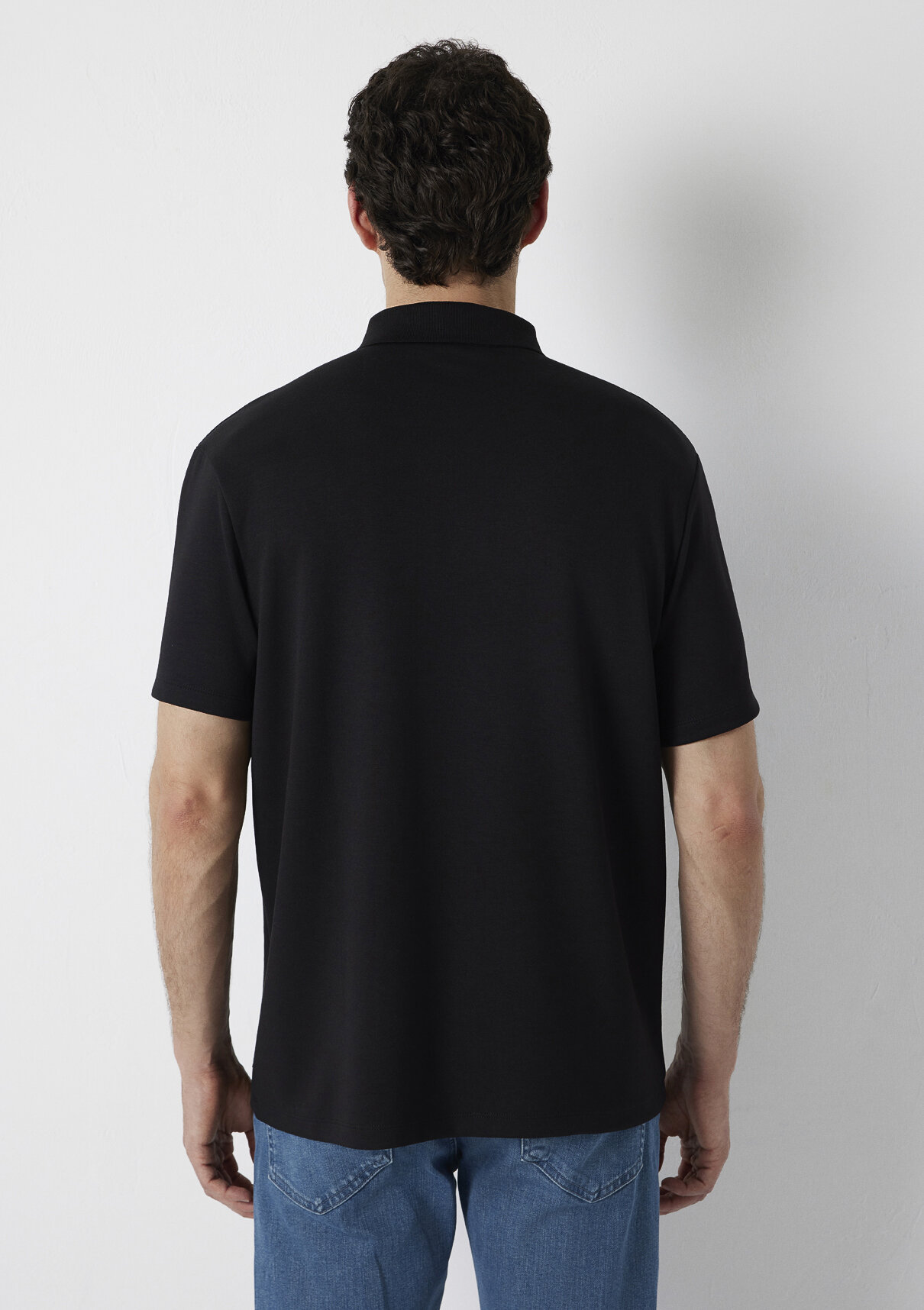 Mavi Black Siyah Polo Tişört görsel 6