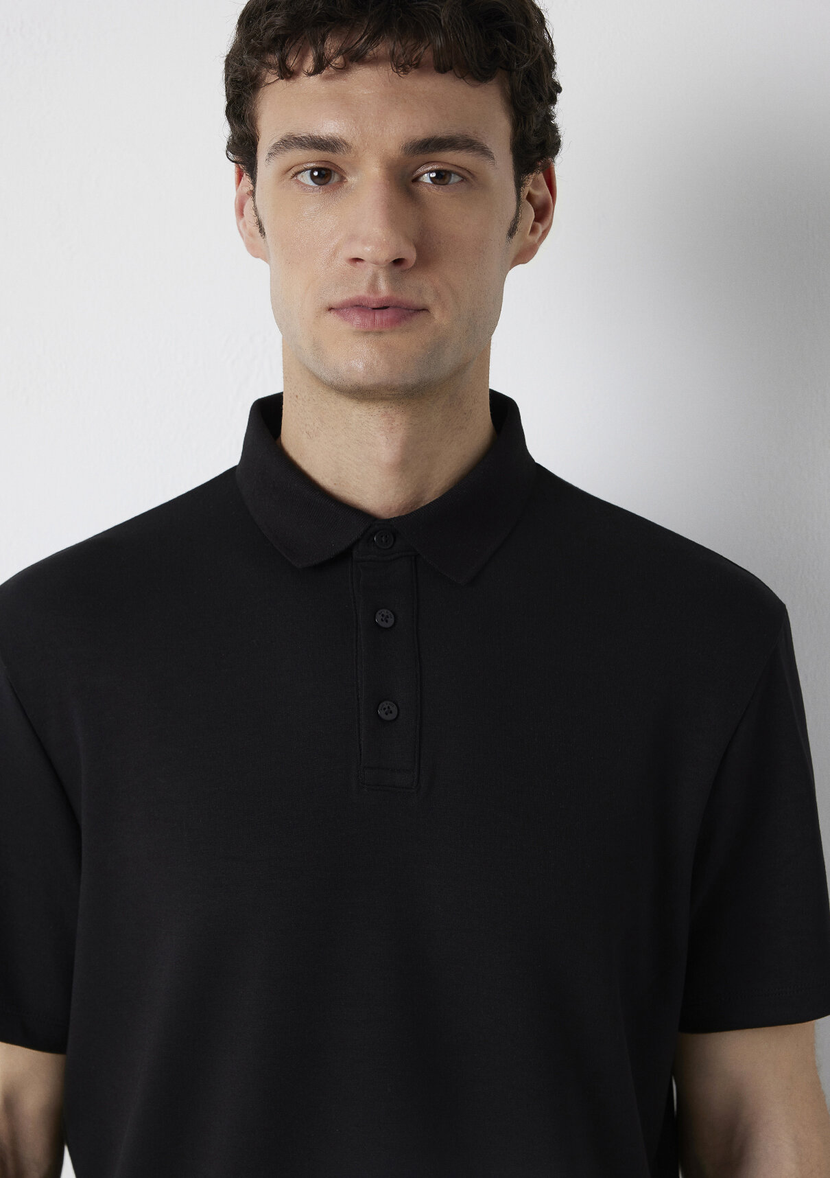 Mavi Black Siyah Polo Tişört görsel 7