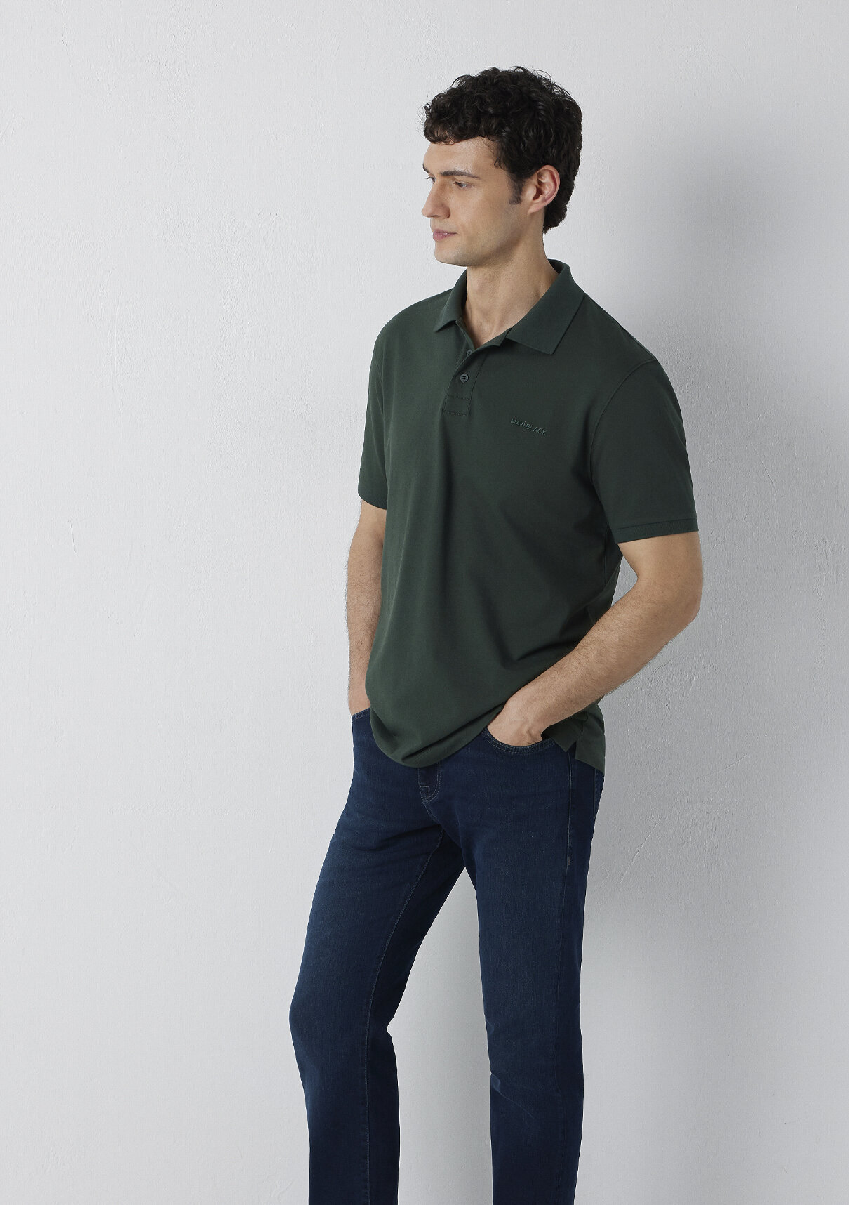 Mavi Black Yeşil Polo Tişört görsel 3