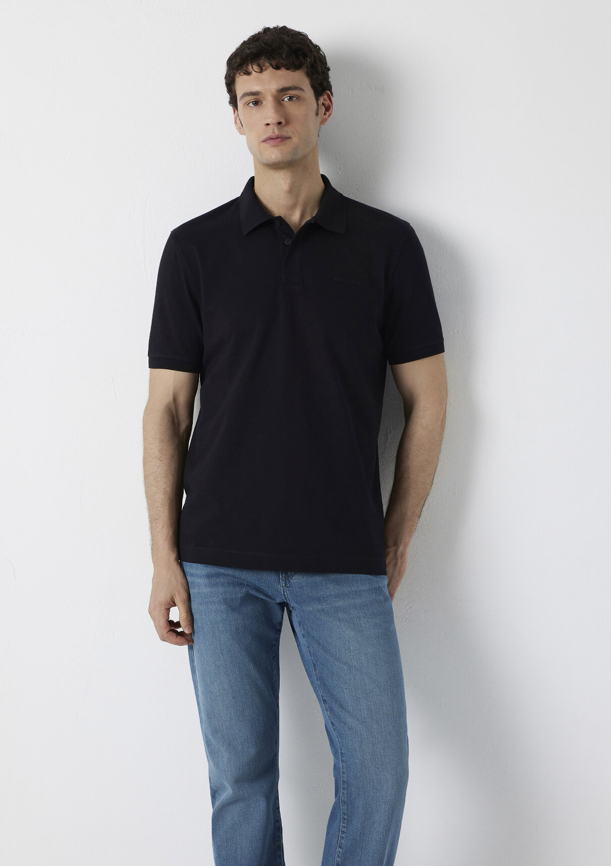 Mavi Black Siyah Polo Tişört görsel 2