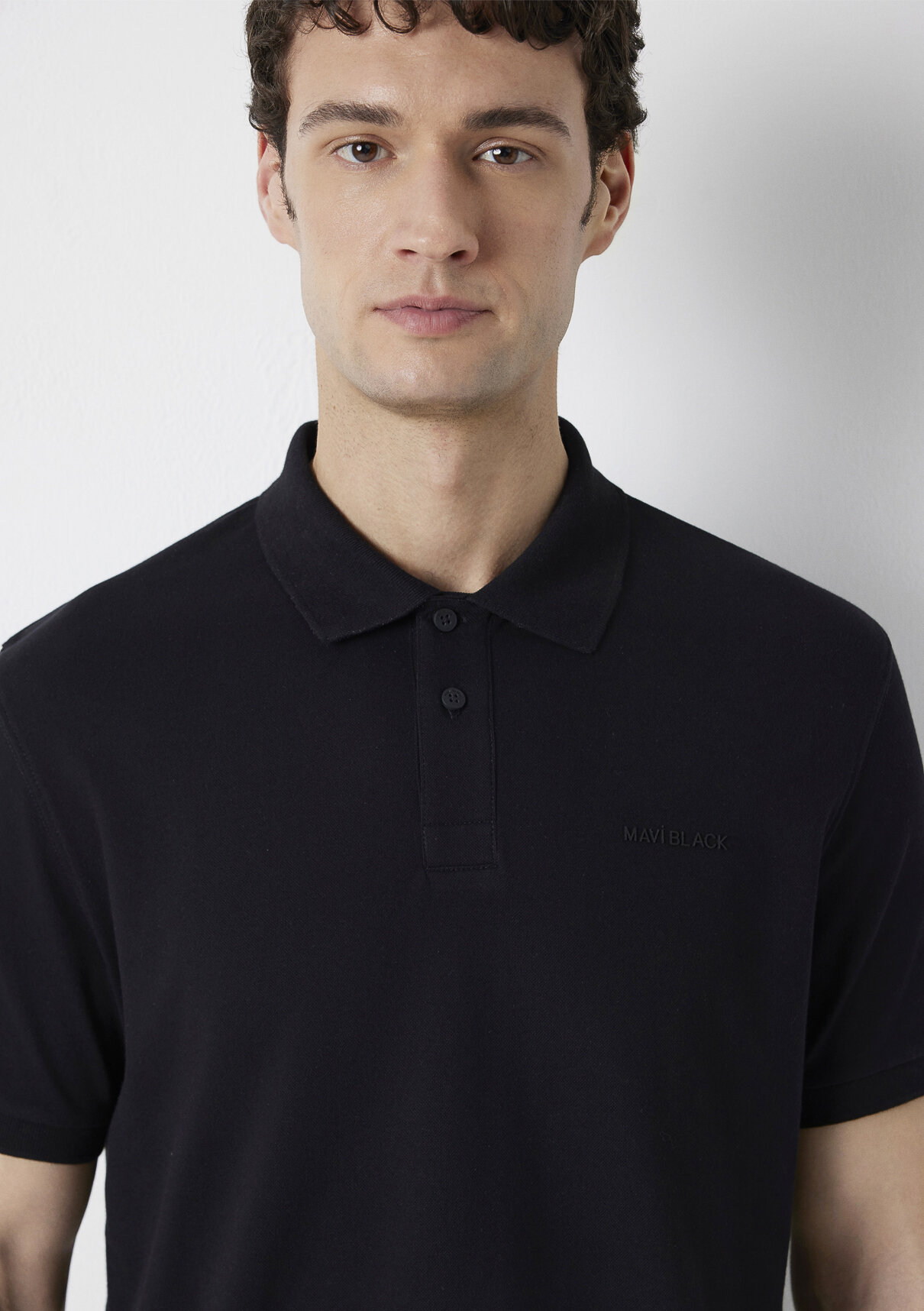 Mavi Black Siyah Polo Tişört görsel 7