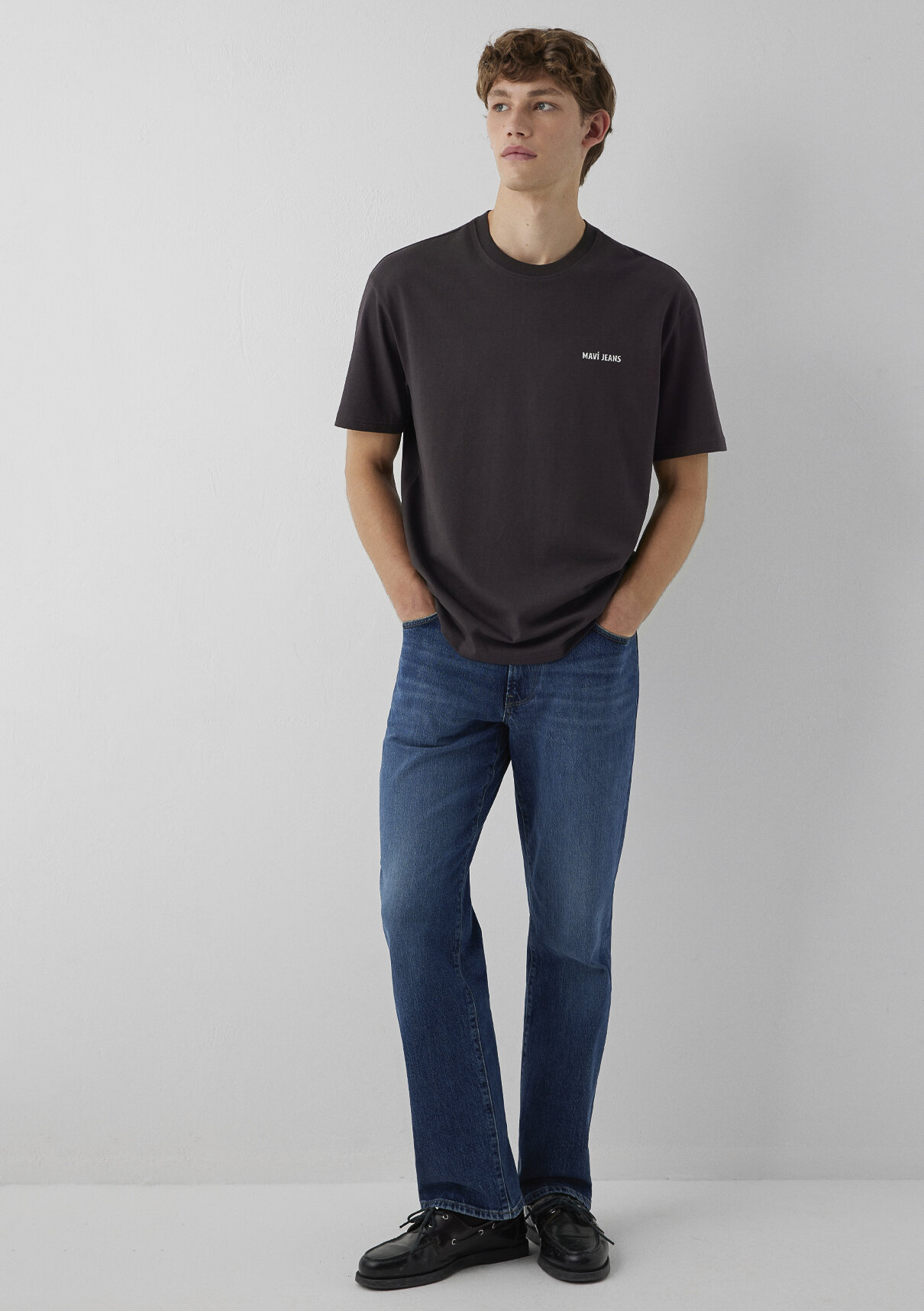 Mavi Jeans Baskılı Kahverengi Tişört görsel 2