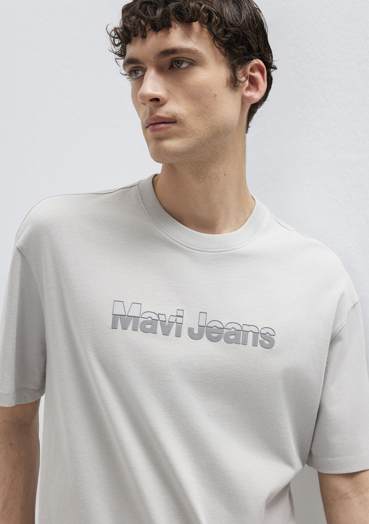Mavi Jeans Baskılı Gri Tişört