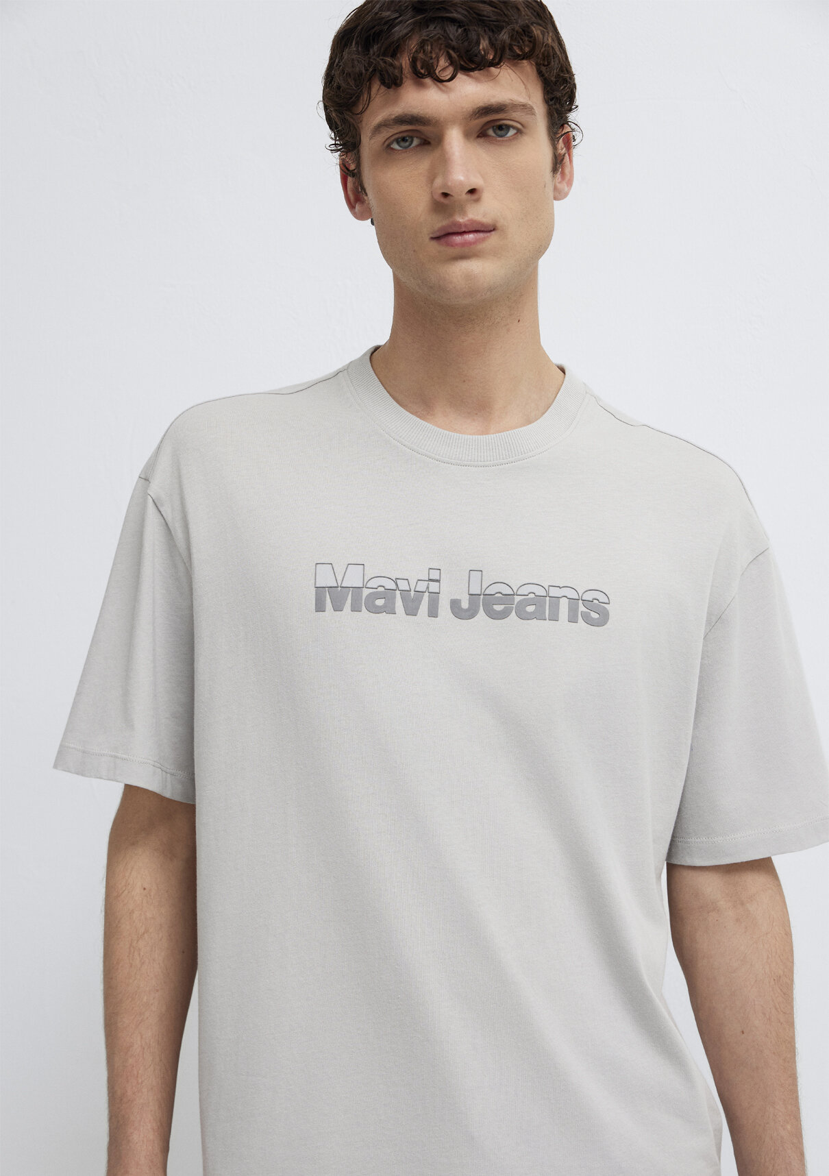 Mavi Jeans Baskılı Gri Tişört görsel 2