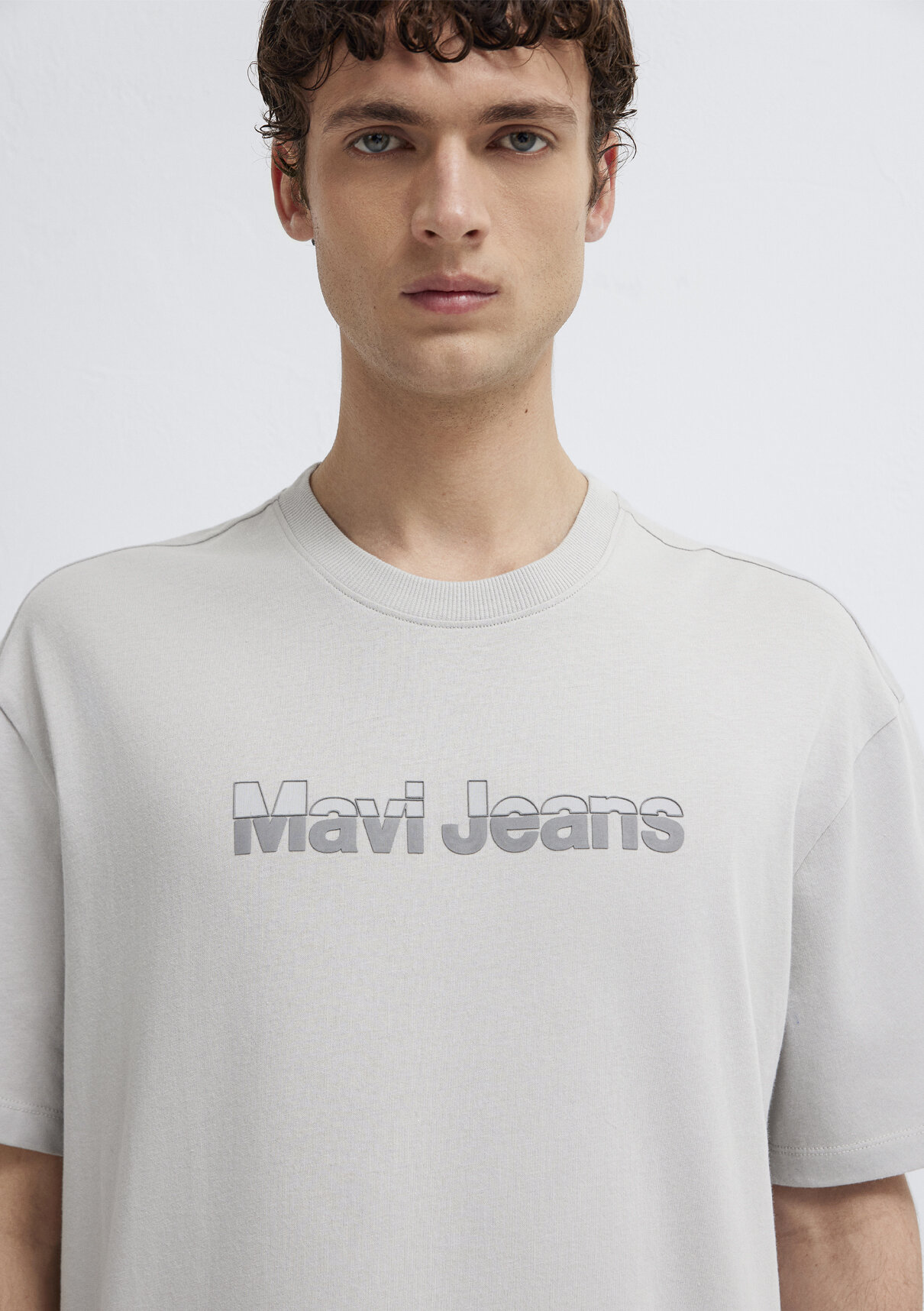 Mavi Jeans Baskılı Gri Tişört görsel 6