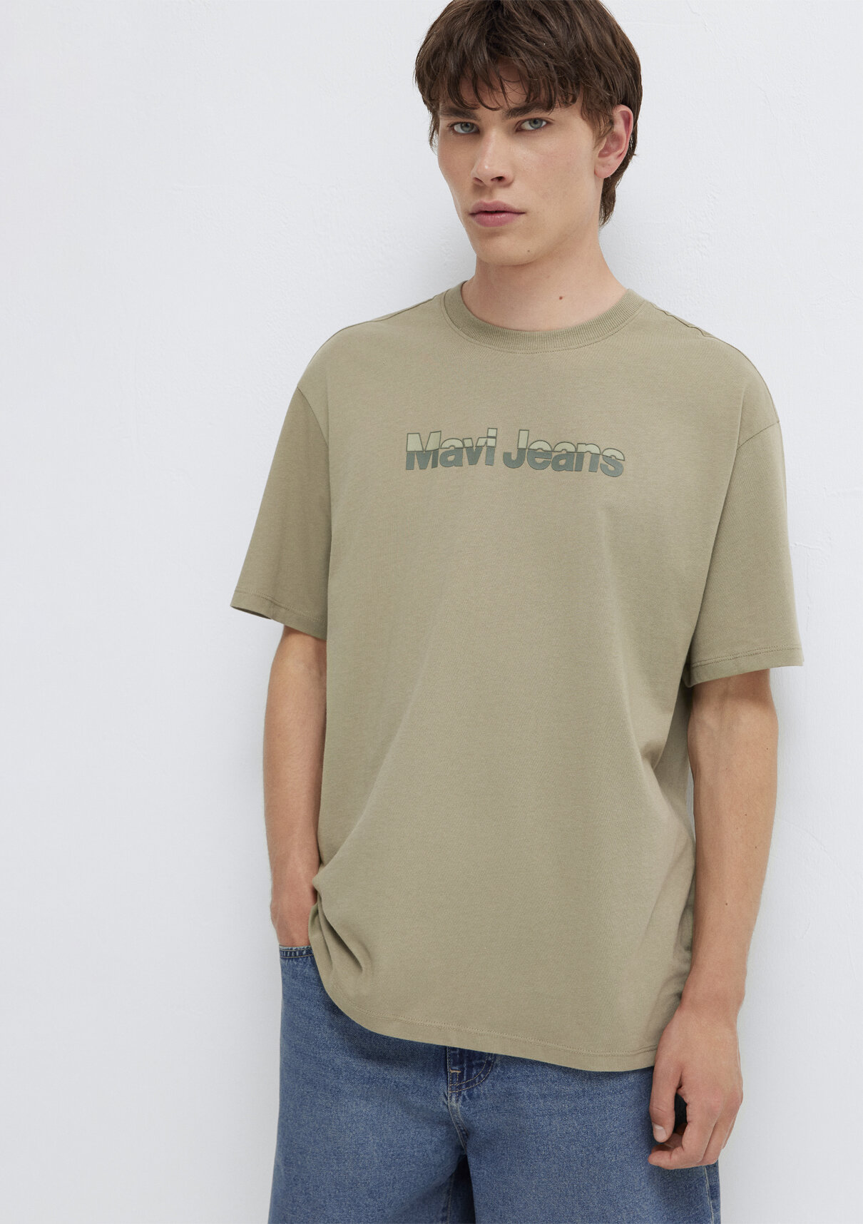 Mavi Jeans Baskılı Yeşil Tişört görsel 2