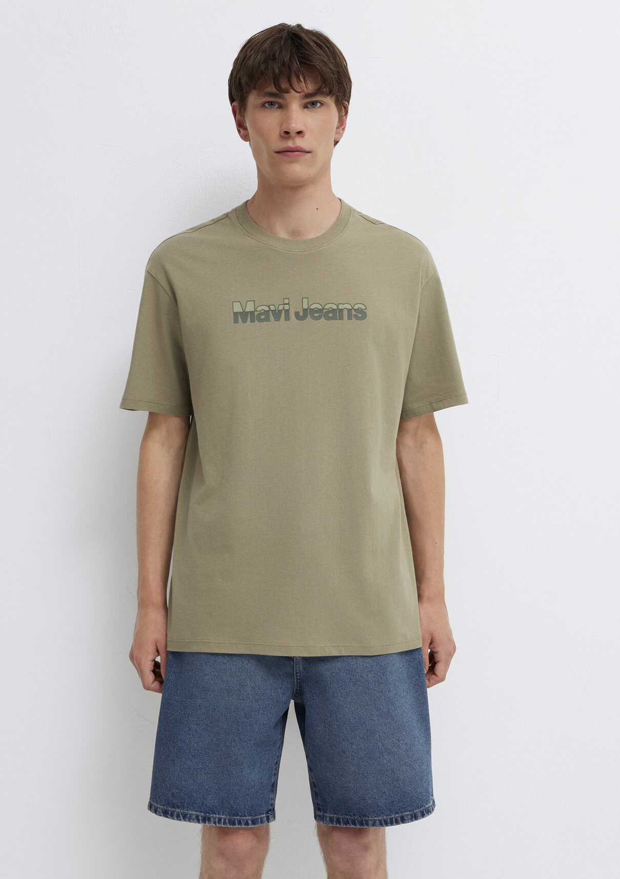 Mavi Jeans Baskılı Yeşil Tişört görsel 3