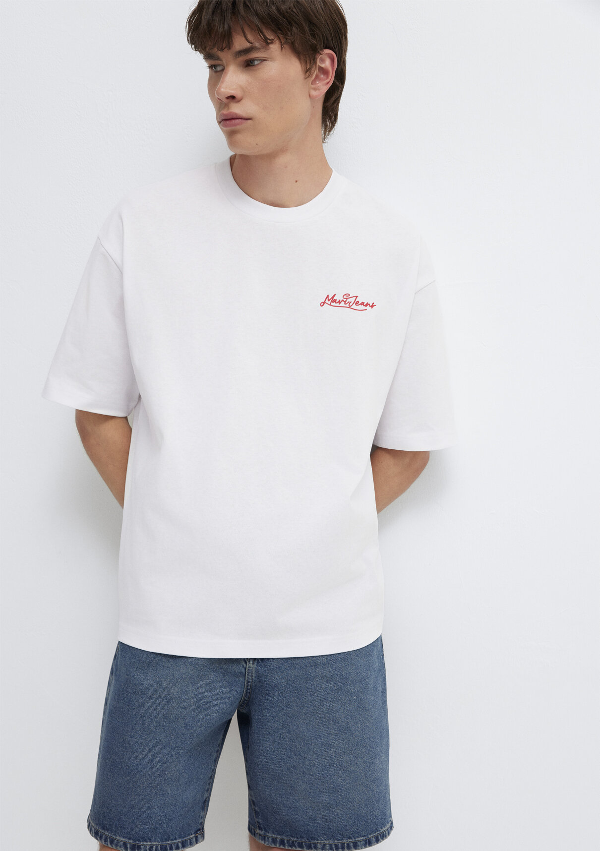 Mavi Jeans Baskılı Beyaz Tişört görsel 3