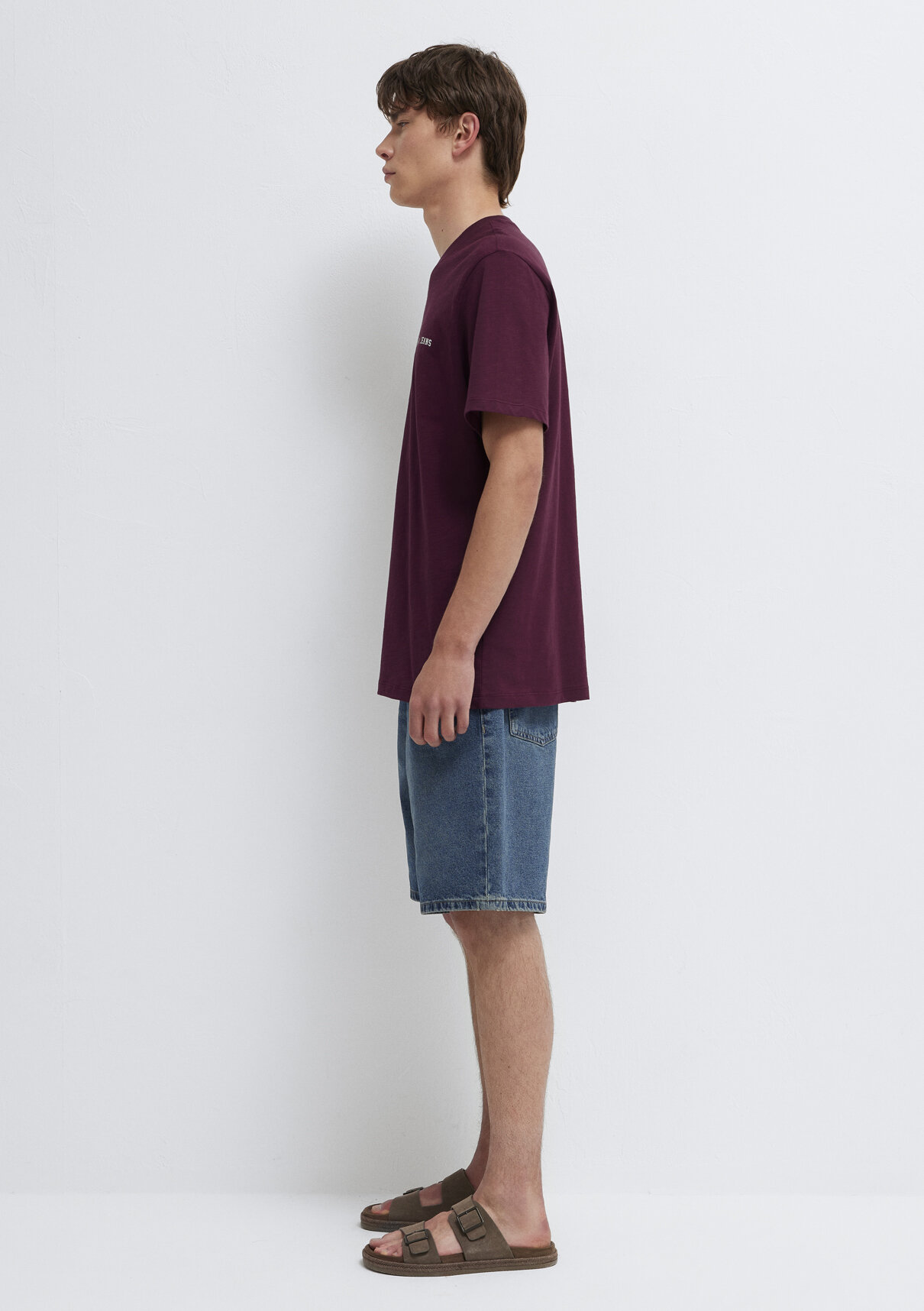 Mavi Jeans Baskılı Bordo Tişört görsel 4