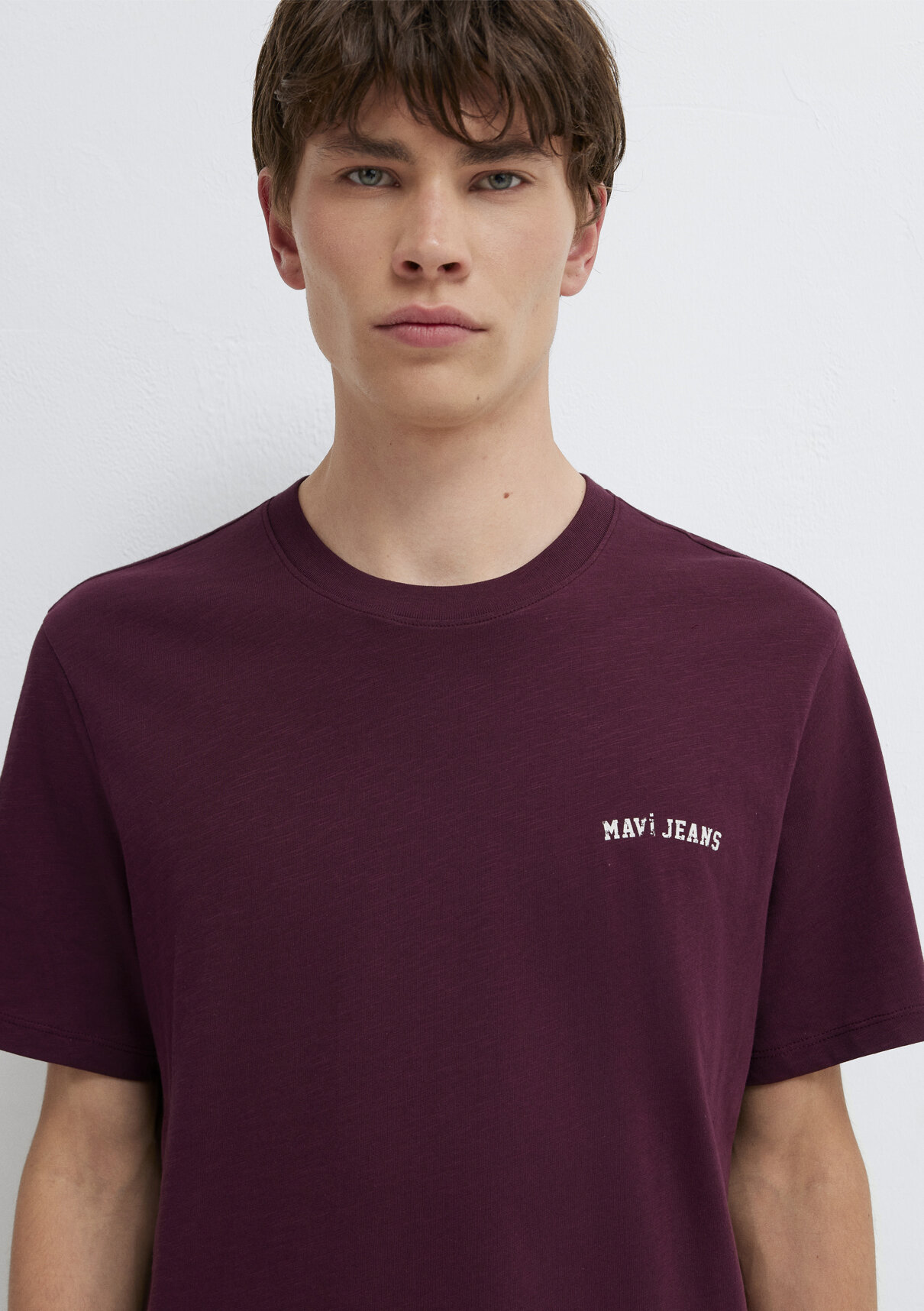 Mavi Jeans Baskılı Bordo Tişört görsel 6