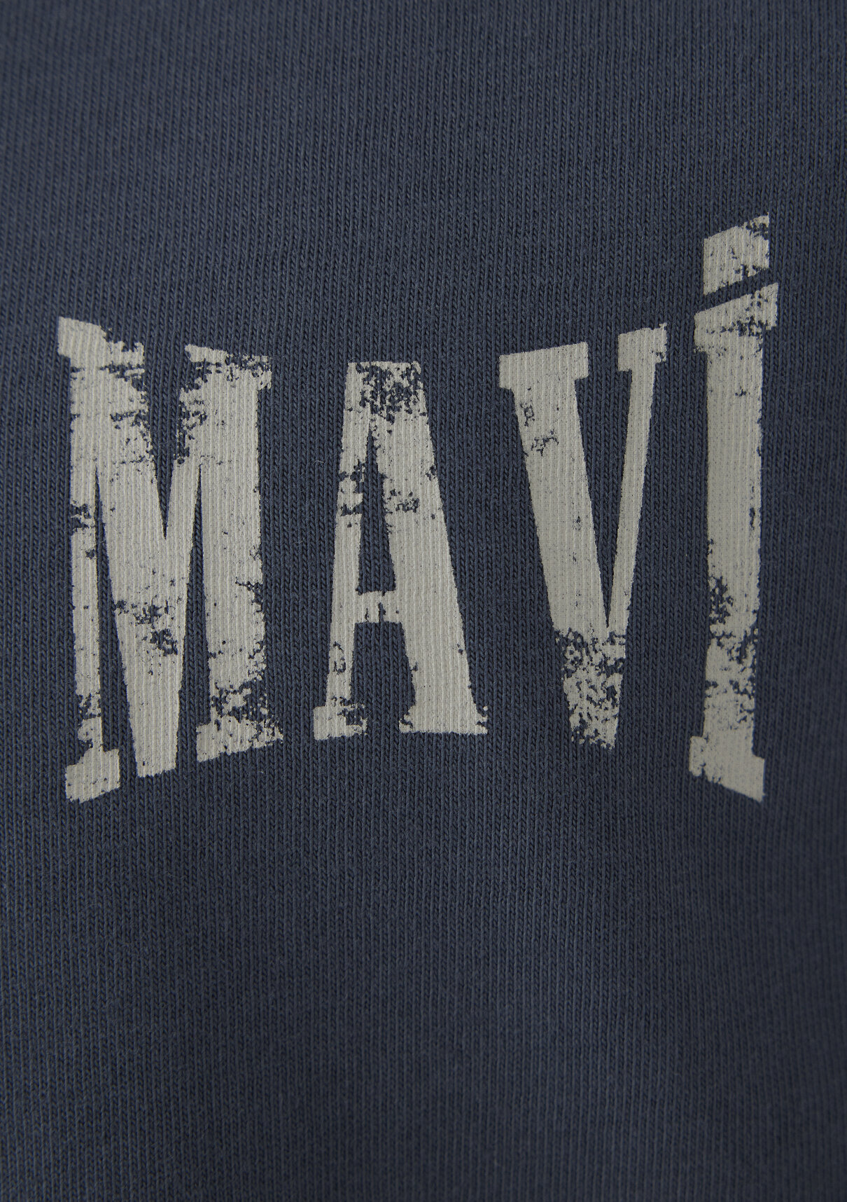 Mavi Logo Baskılı Lacivert Tişört görsel 7