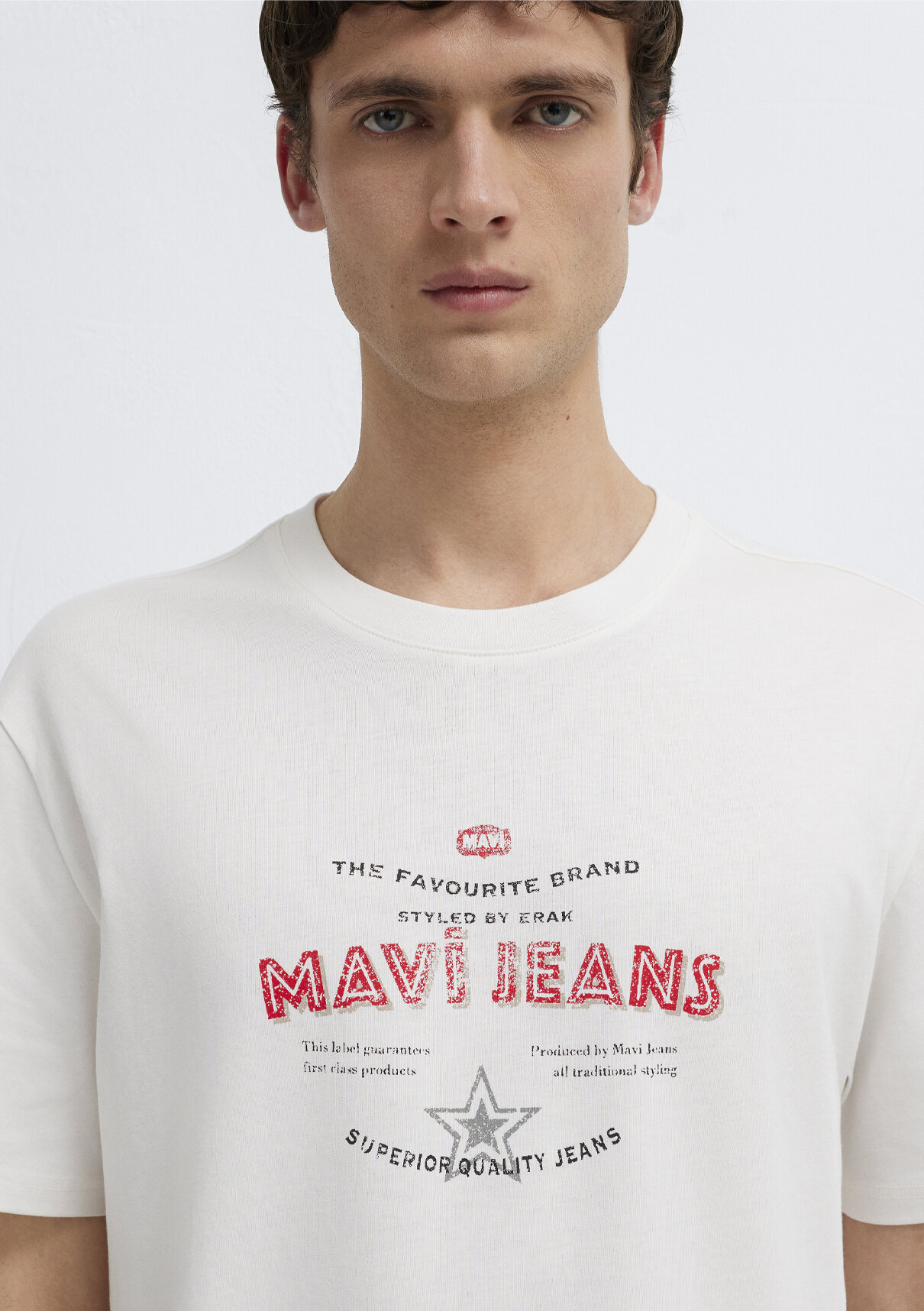 Mavi Jeans Baskılı Ekru Tişört görsel 6