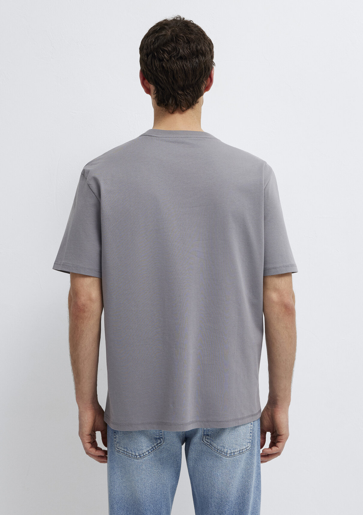 Mavi Jeans Baskılı Gri Tişört görsel 6