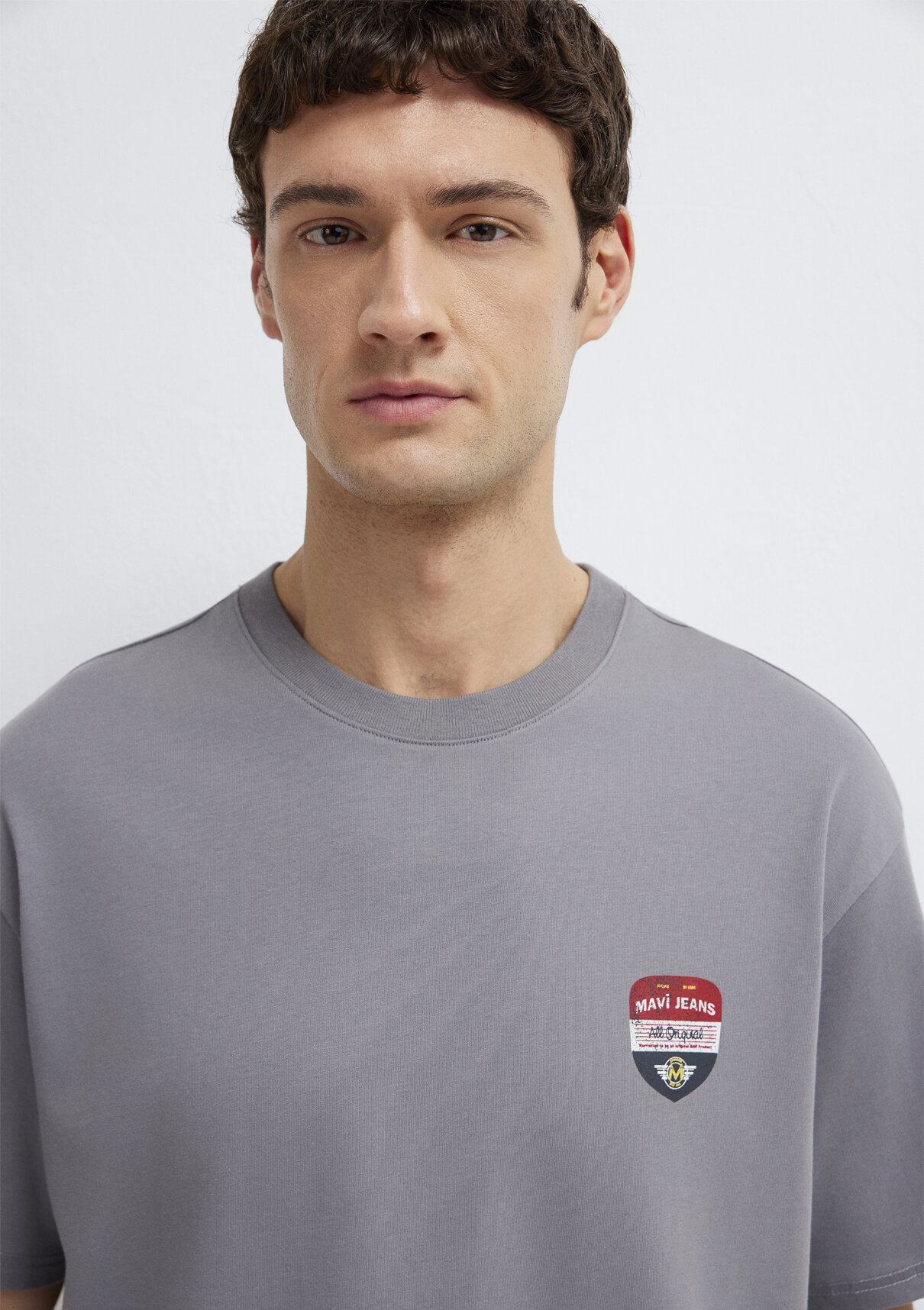 Mavi Jeans Baskılı Gri Tişört görsel 7