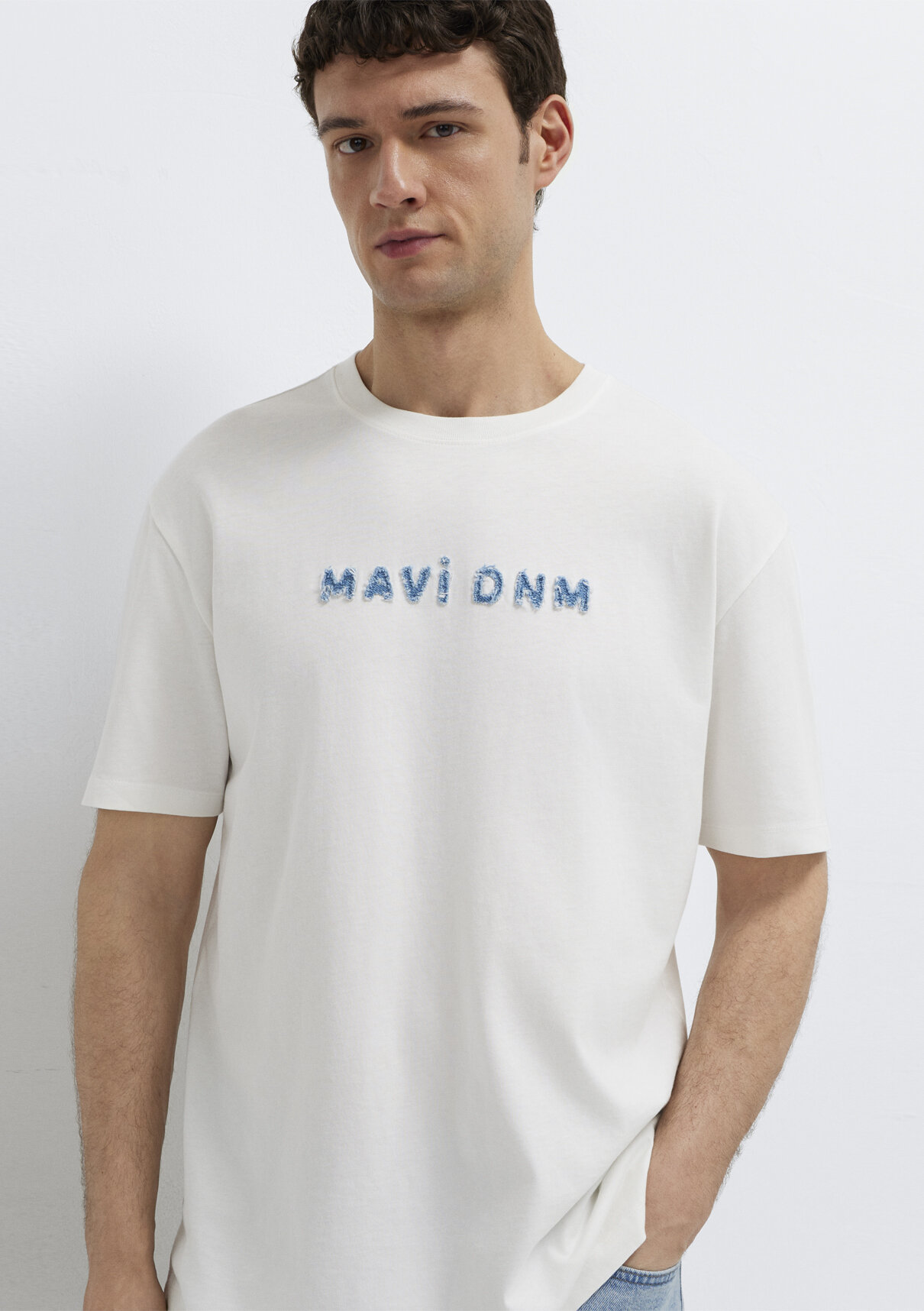 Mavi DNM Ekru Tişört