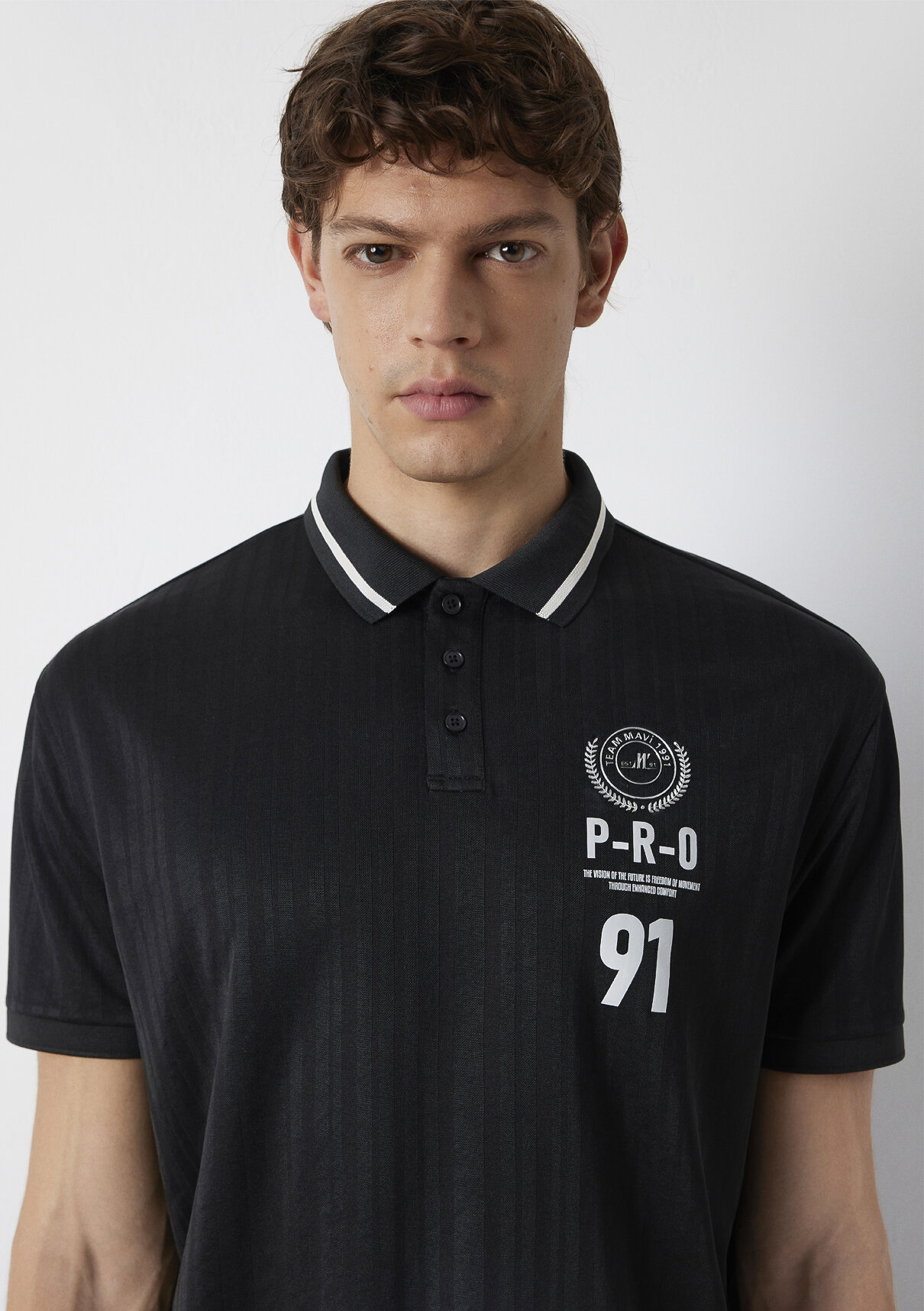 Mavi Pro Siyah Polo Tişört görsel 6