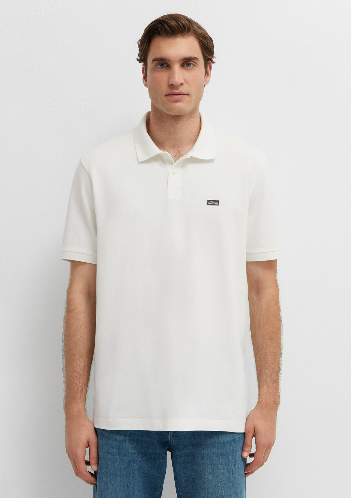 Mavi Black Ekru Polo Tişört görsel 4