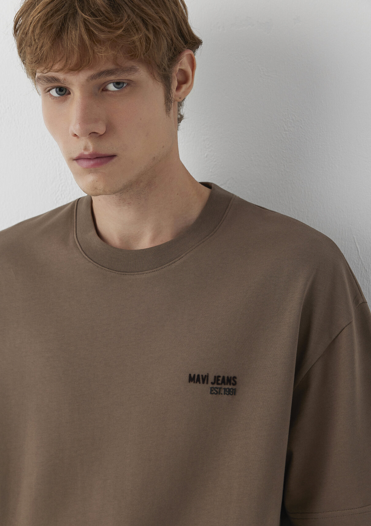 Mavi Jeans Kahverengi Tişört görsel 3