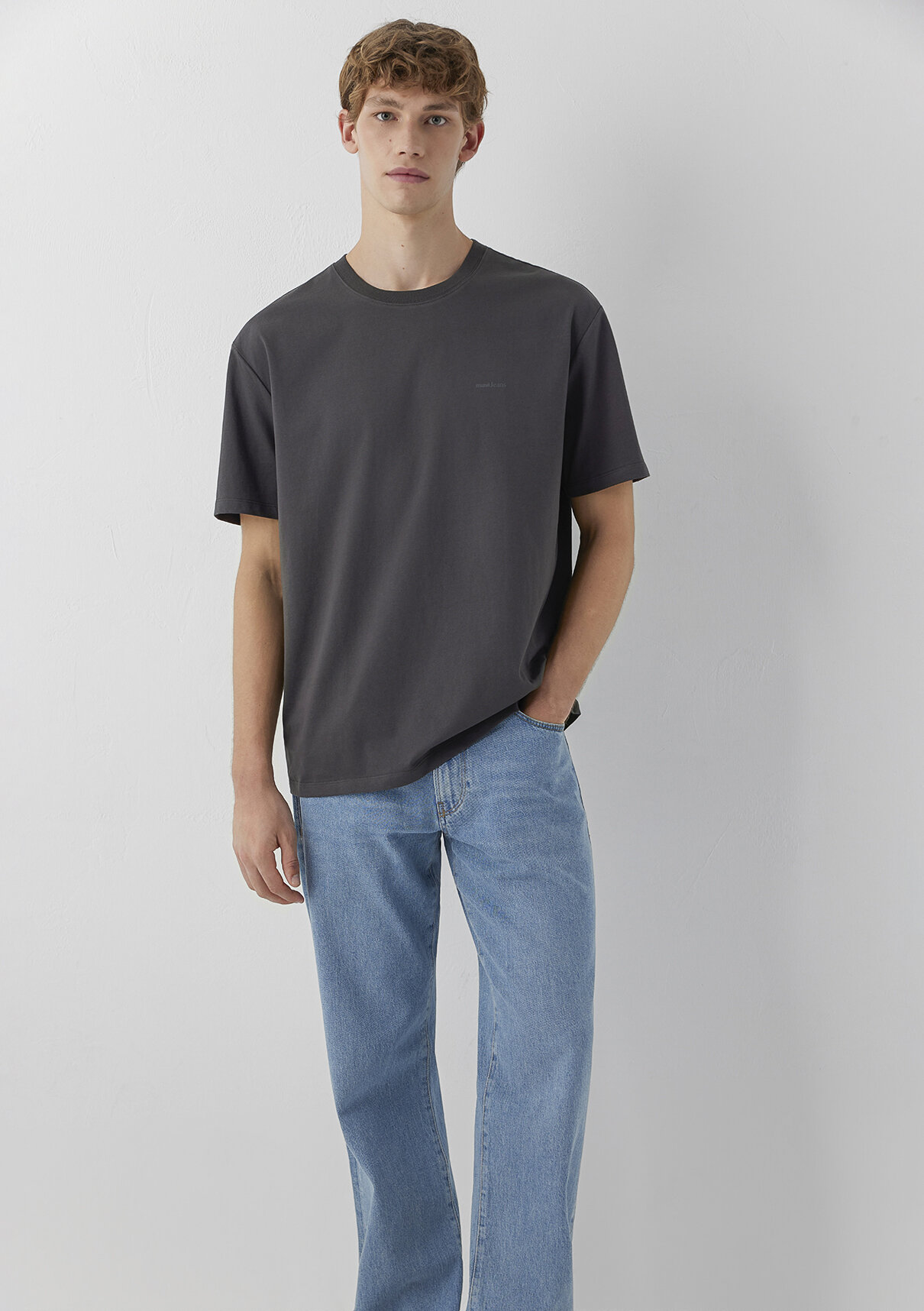 Mavi Jeans Antrasit Basic Tişört görsel 2