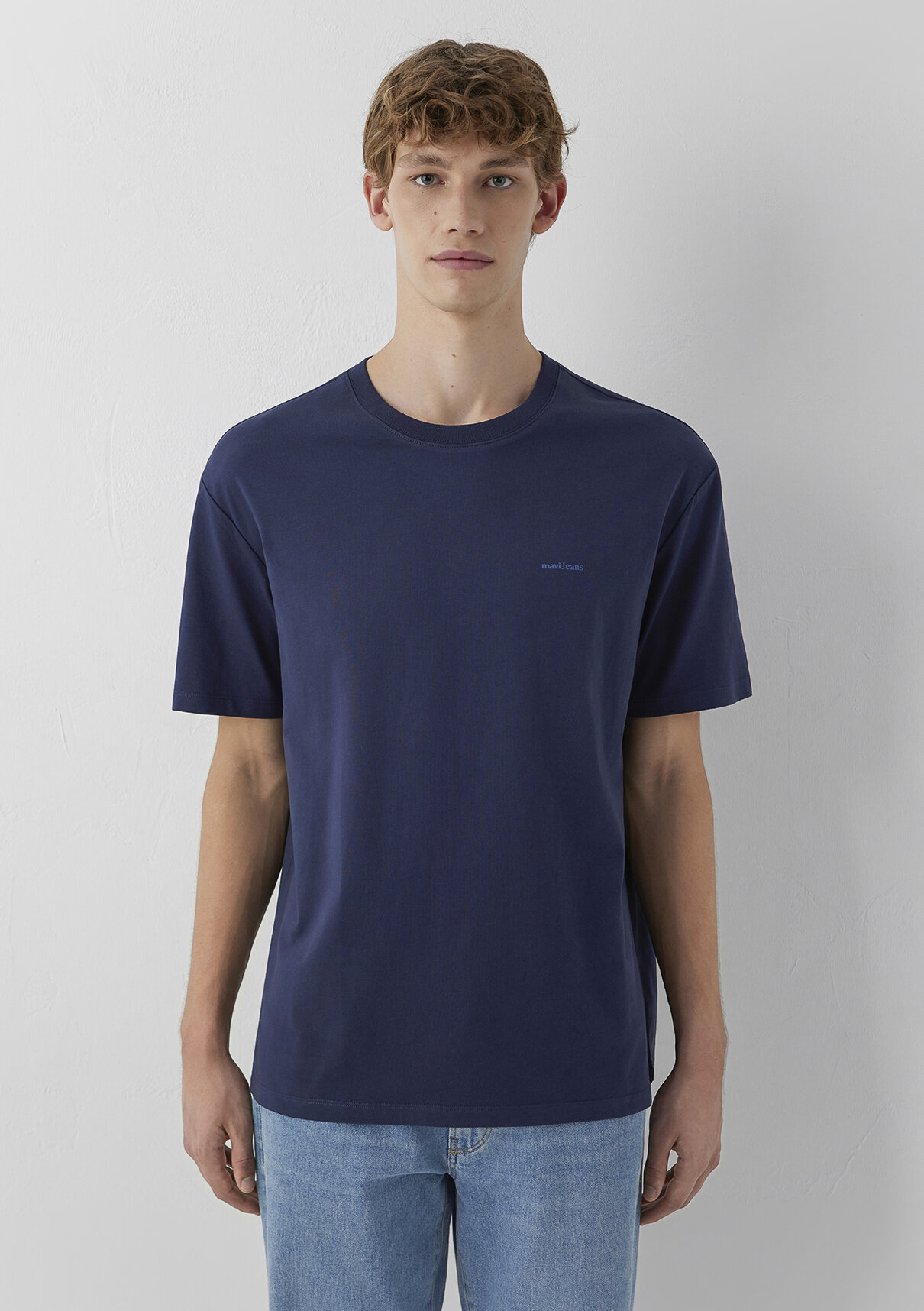Mavi Jeans Lacivert Basic Tişört görsel 3