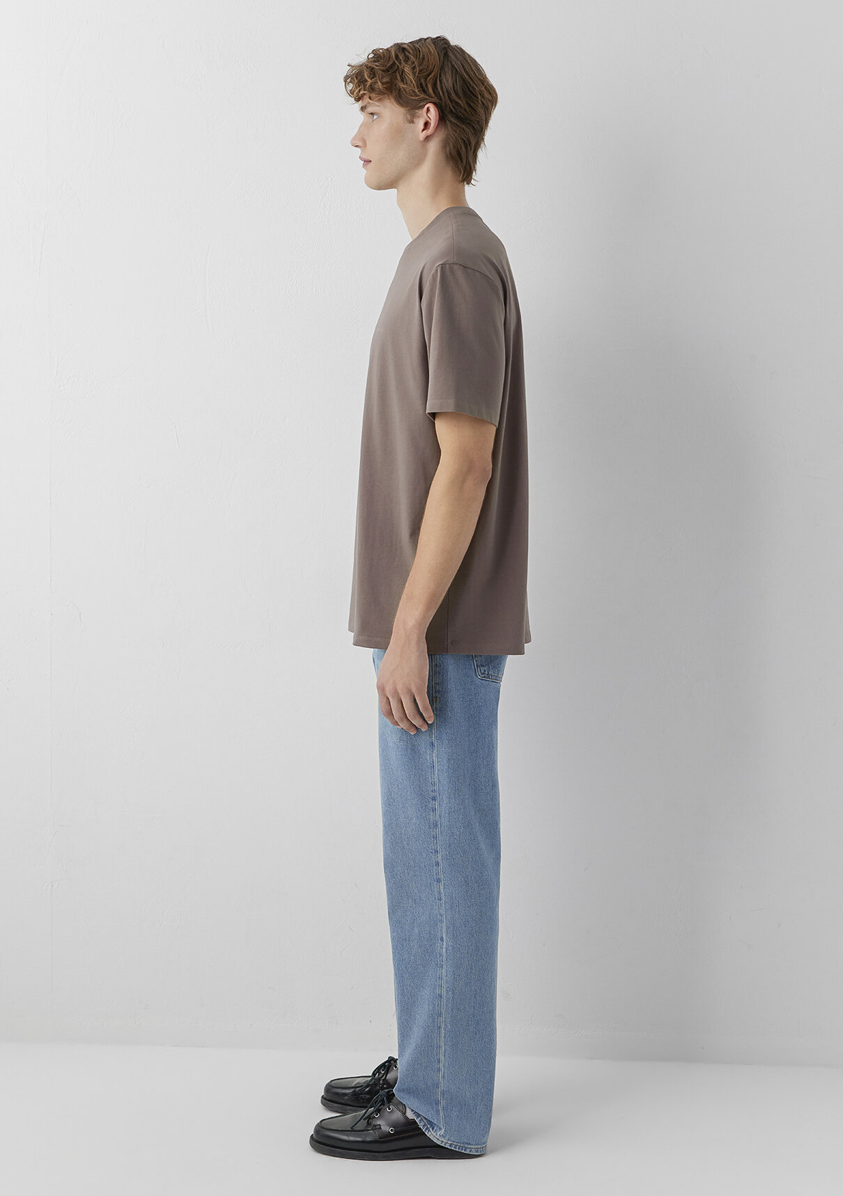 Mavi Jeans Kahverengi Basic Tişört görsel 4