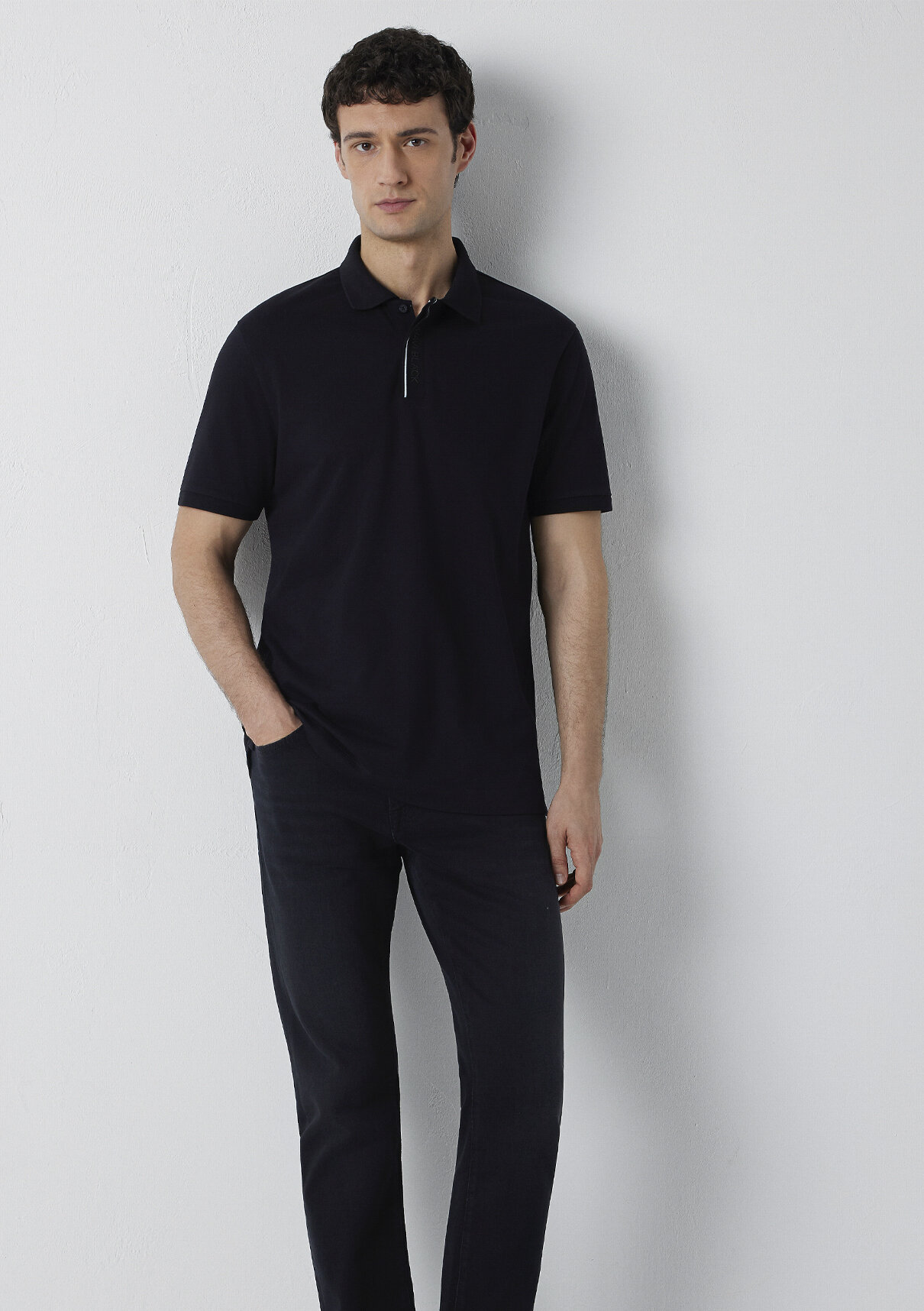 Mavi Black Siyah Polo Tişört görsel 2