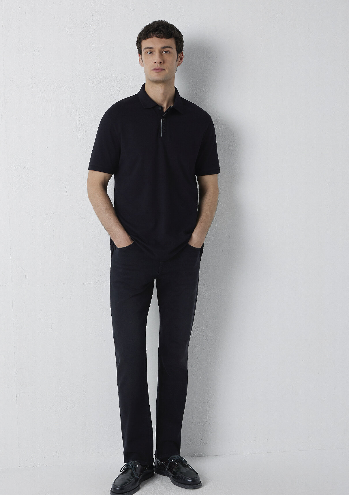 Mavi Black Siyah Polo Tişört görsel 3