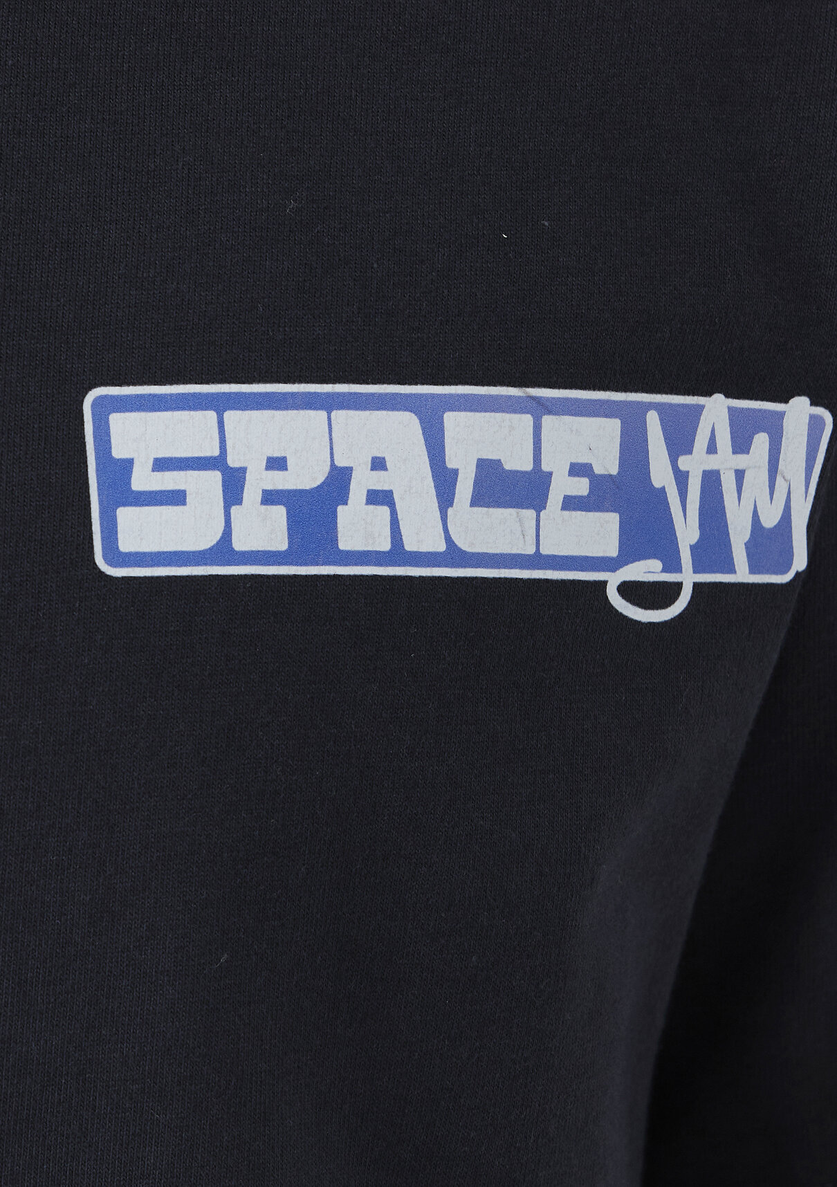 Mavi Space Jam Baskılı SiyahTişört görsel 8